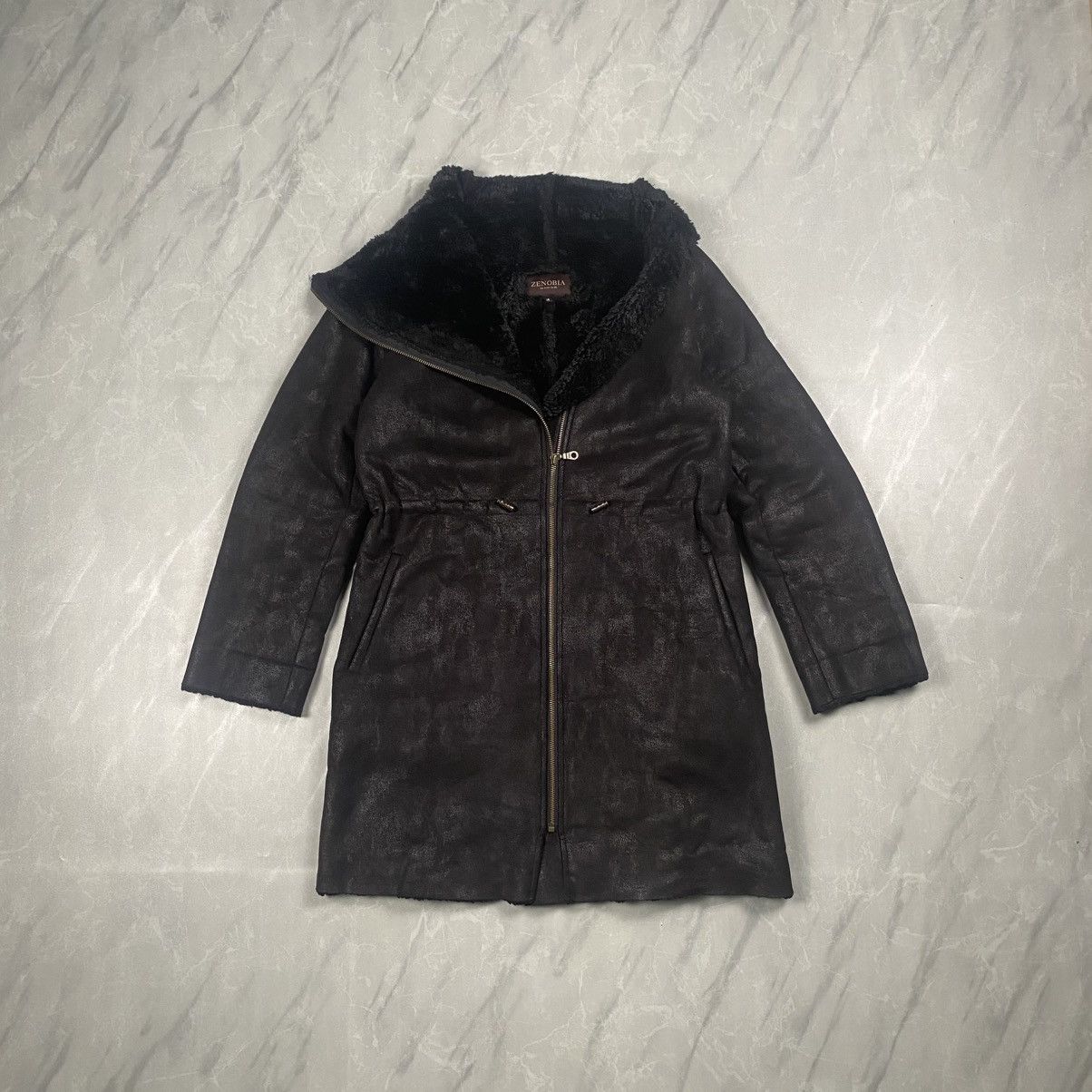 ジャケット・アウター Japanese archive fur leather jacket 00s Japanese Brand Japanese Archive Midas Fur Multi Zip Leather Jacket