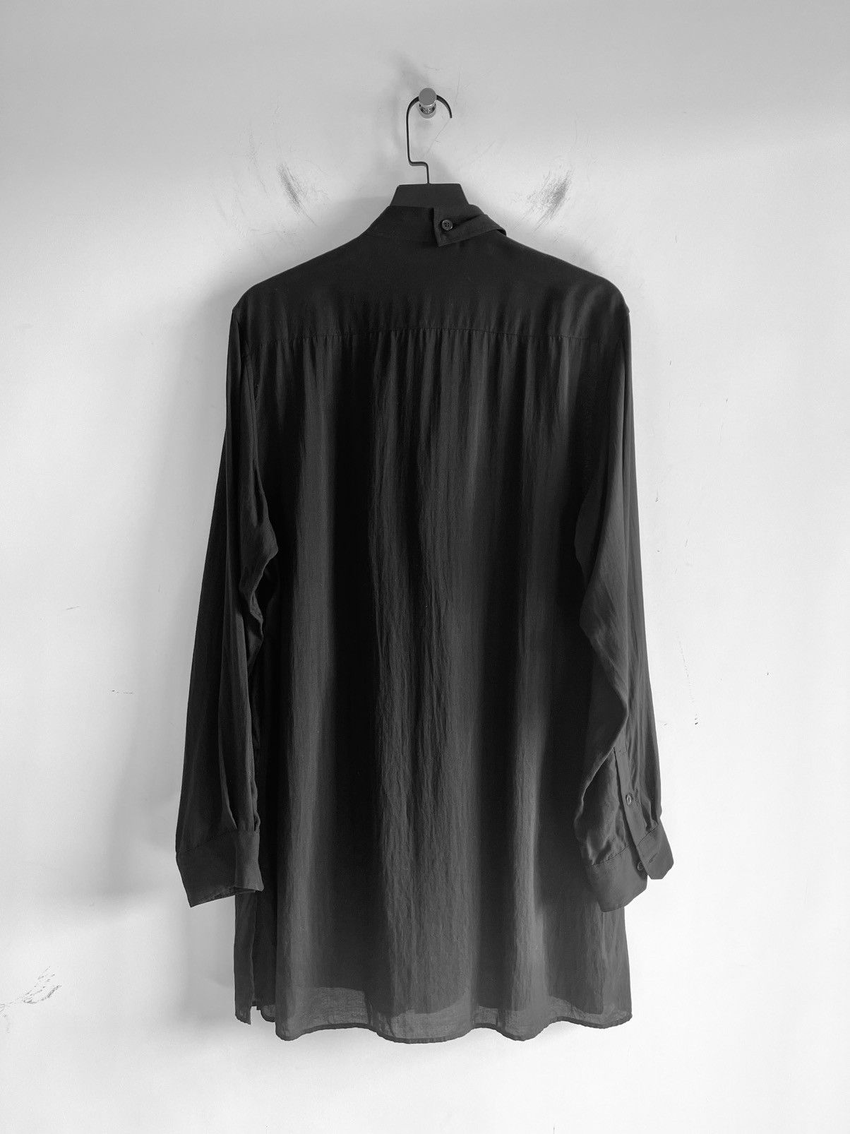 Yohji Yamamoto Yohji Yamamoto Pour Homme - Cellulose Tencel Shirt Blouse Size US M / EU 48-50 / 2 - 4 Thumbnail