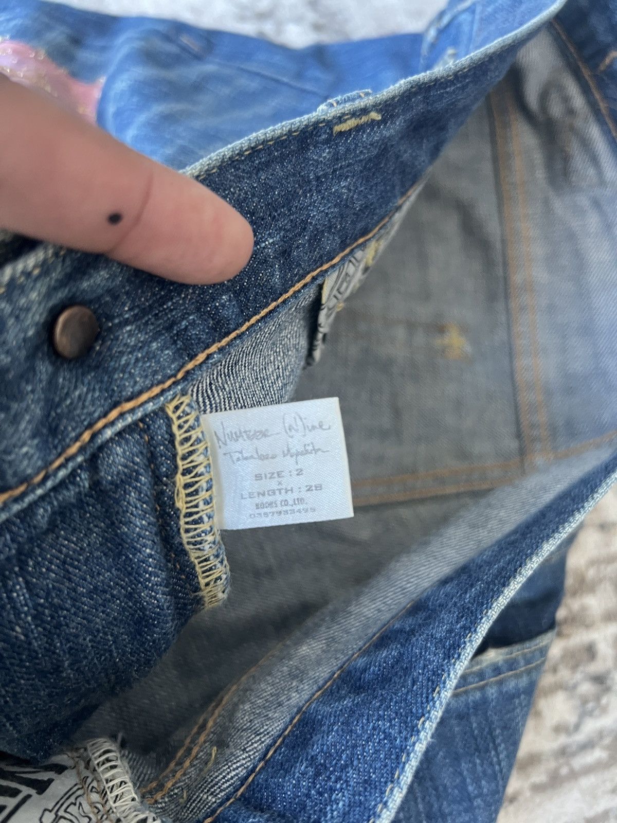 Number (N)ine Number (N)ine AW03 “Touch Me Im Sick” Patchwork Denim Size US 31 - 15 Thumbnail