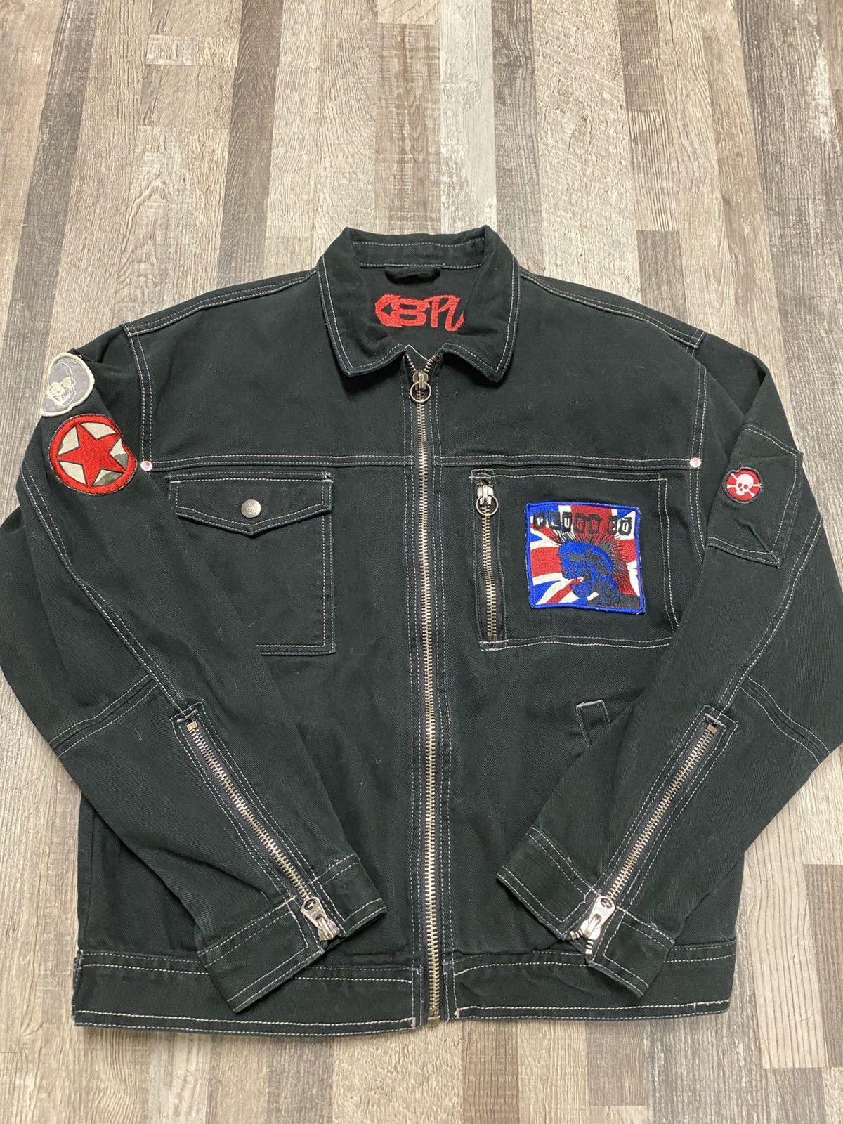 Vintage Vintage Sk8punk Plugg Co Punk Rock Jacket Rare Zip up Y2k Size US M / EU 48-50 / 2 - 2 Thumbnail