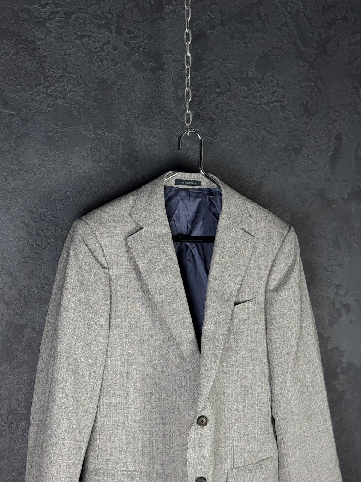 Suitsupply SUITSUPPLY Lazio Single Breasted FL Pure Wool Men’s Blazer Size 46R - 2 Thumbnail