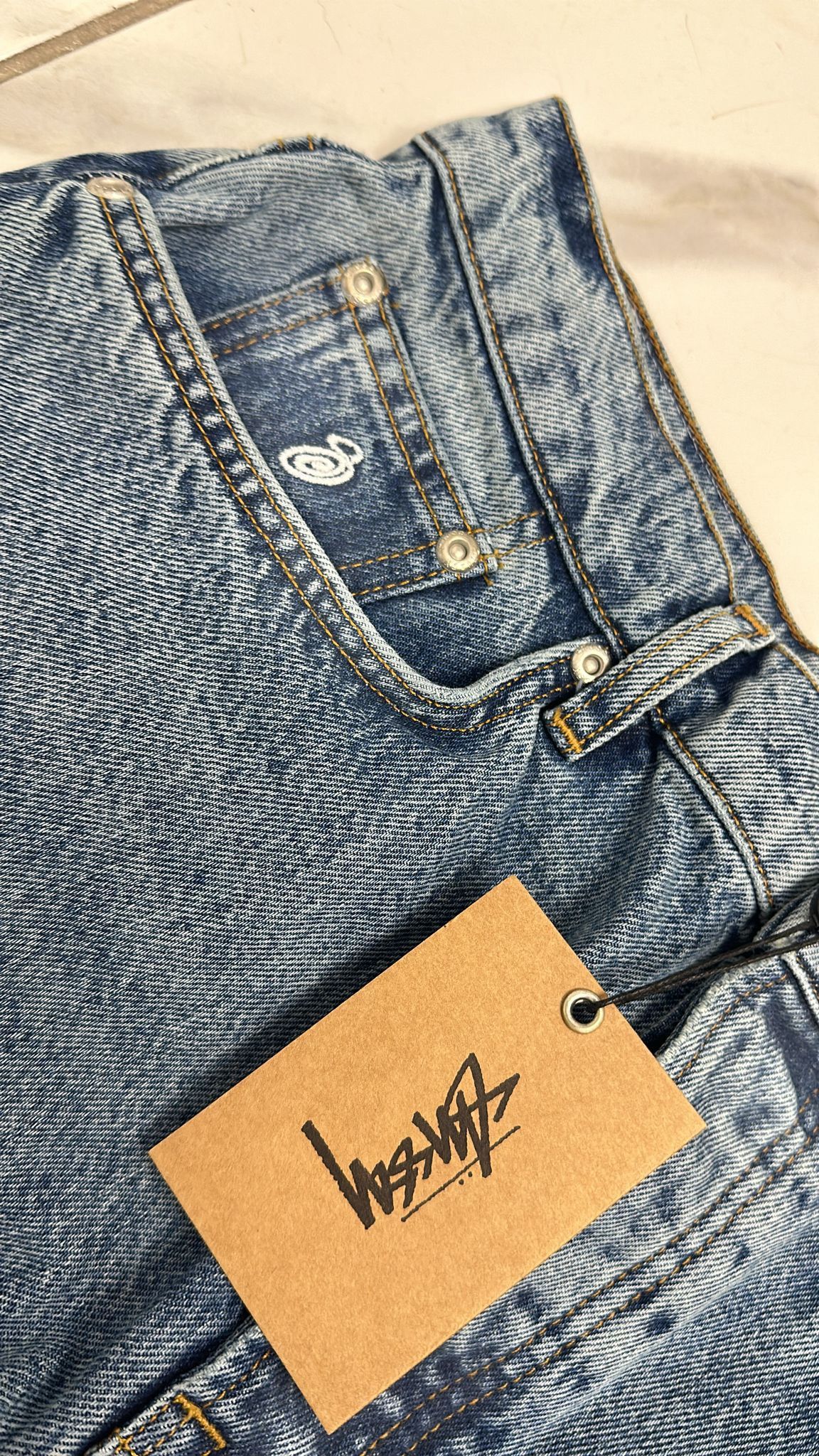 Stussy Stussy Big Ol Jean Denim Washed Blue Size 34 Size US 34 / EU 50 - 3 Thumbnail