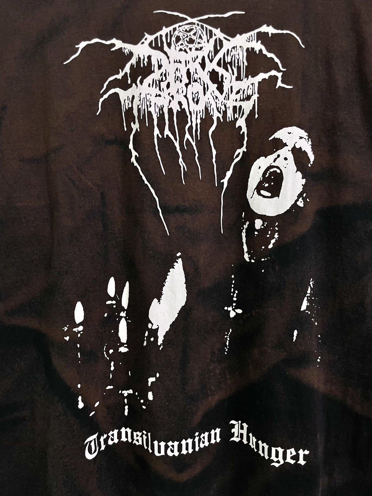 Band Tees Darkthrone Transilvanian Hunger Bleached T-Shirt Vintage Size US XL / EU 56 / 4 - 5 Thumbnail