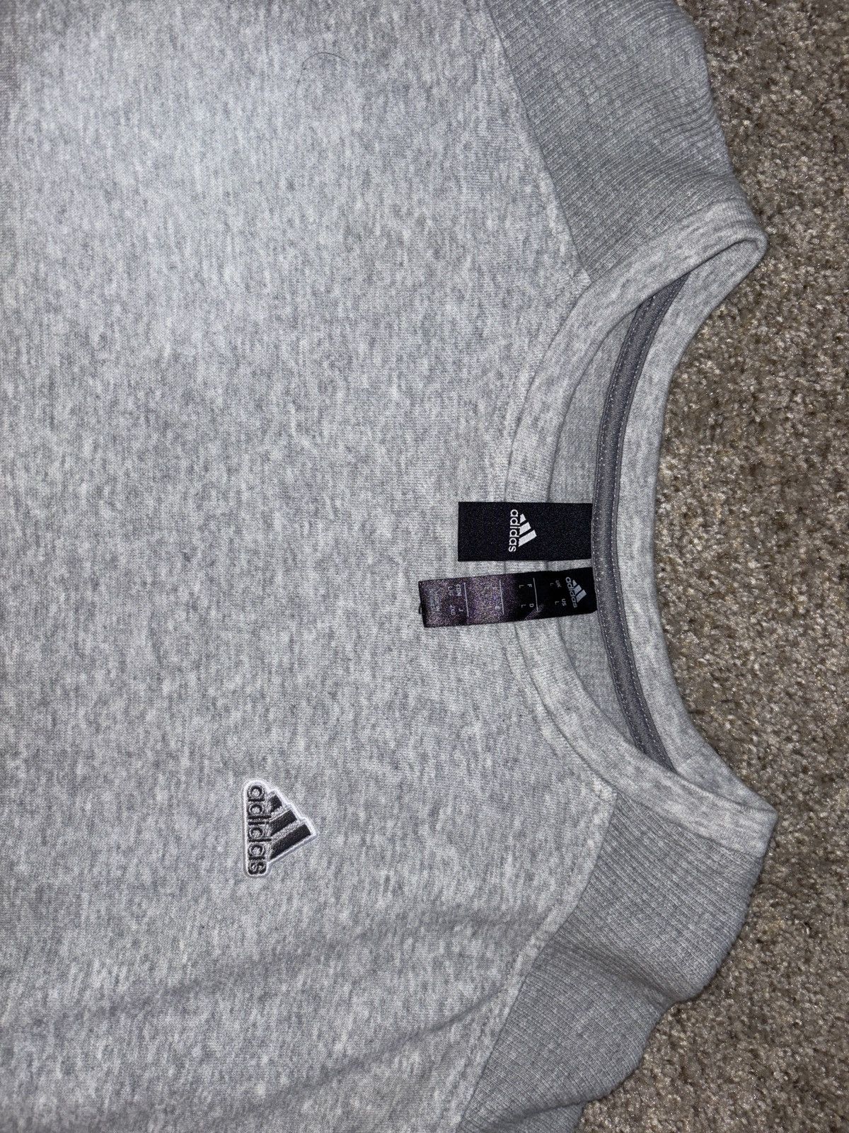 Adidas Grey Adidas Sweater Size US L / EU 52-54 / 3 - 4 Thumbnail