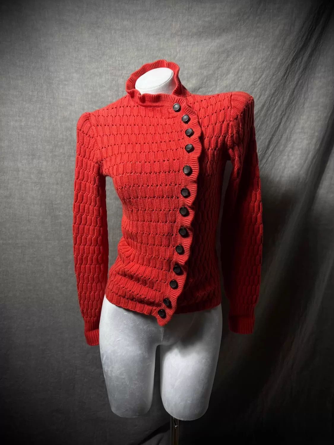 Marc Jacobs Marc by Marc Jacobs deconstructed wool knit sweater orange Size XS / US 0-2 / IT 36-38 - 1 Thumbnail