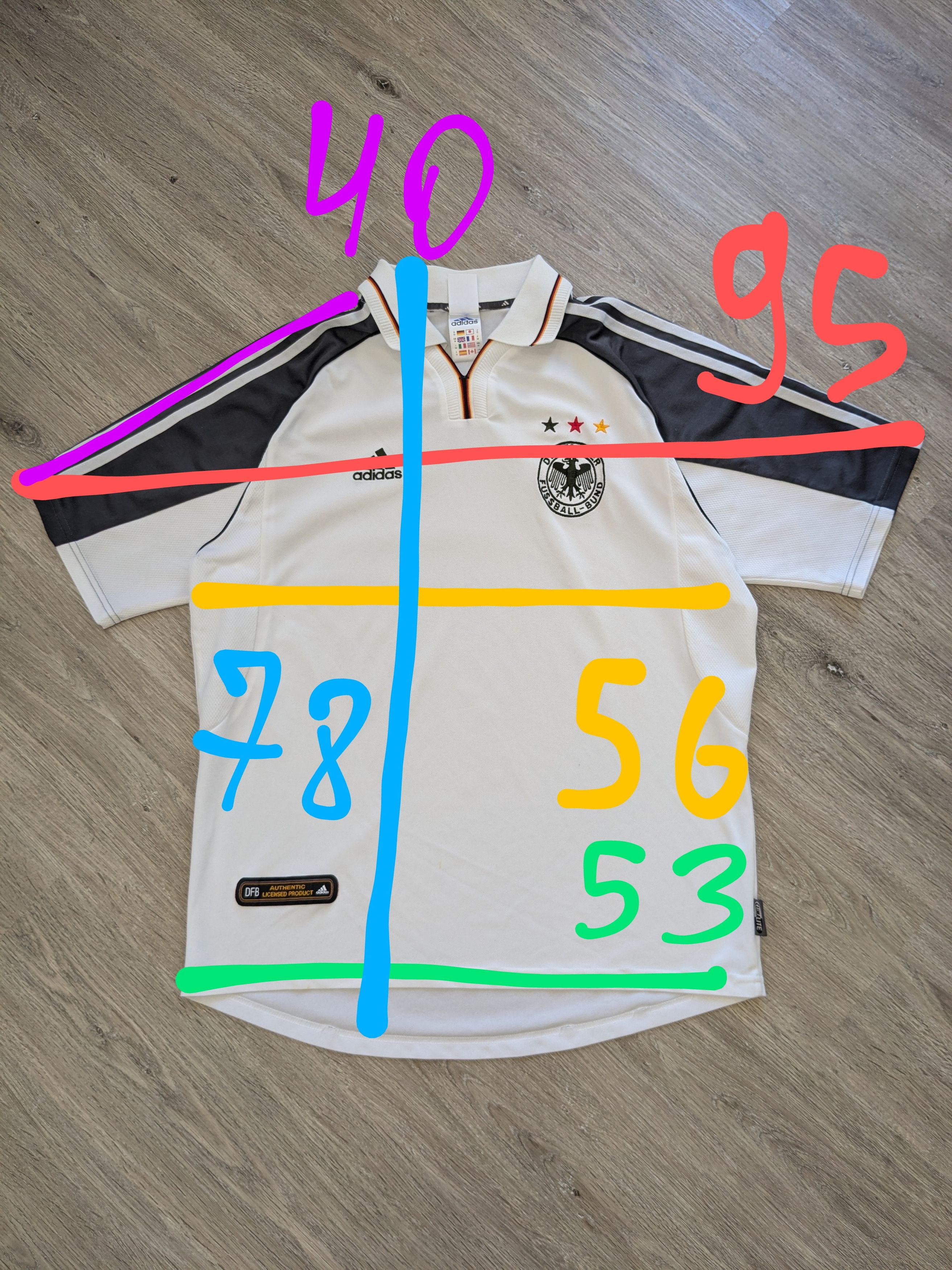 Adidas Vintage 1999 Adidas Germany soccer t shirt Size US L / EU 52-54 / 3 - 13 Thumbnail