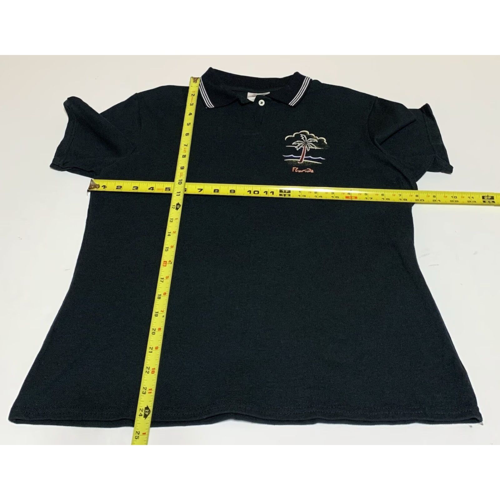 Hanes VINTAGE State of Florida Women’s Black Polo Shirt Stedman For Women By Hanes Size Large Size L / US 10 / IT 46 - 4 Thumbnail