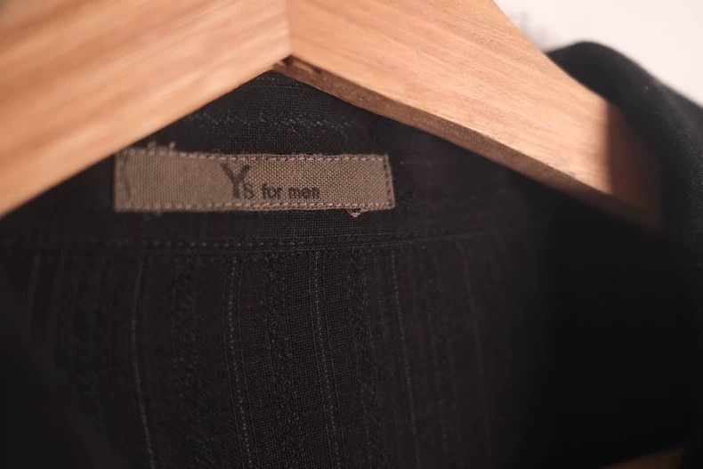 Yohji Yamamoto Yohji Yamamoto size os Dark-striped shirt 2505-Nextarrow Size US M / EU 48-50 / 2 - 6 Thumbnail