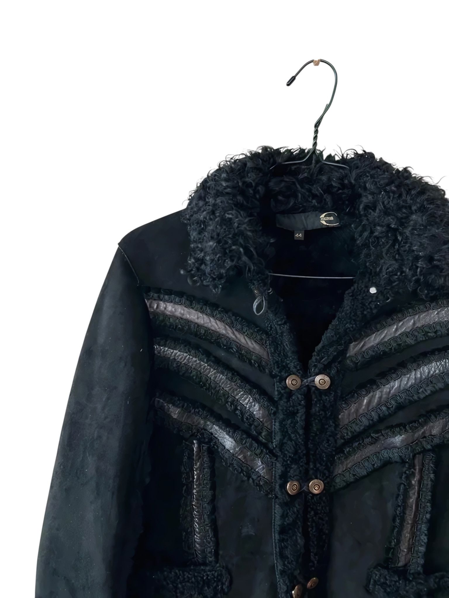 Roberto Cavalli SHEARLING SUEDE LEATHER JACKET Size M / US 6-8 / IT 42-44 - 3 Thumbnail