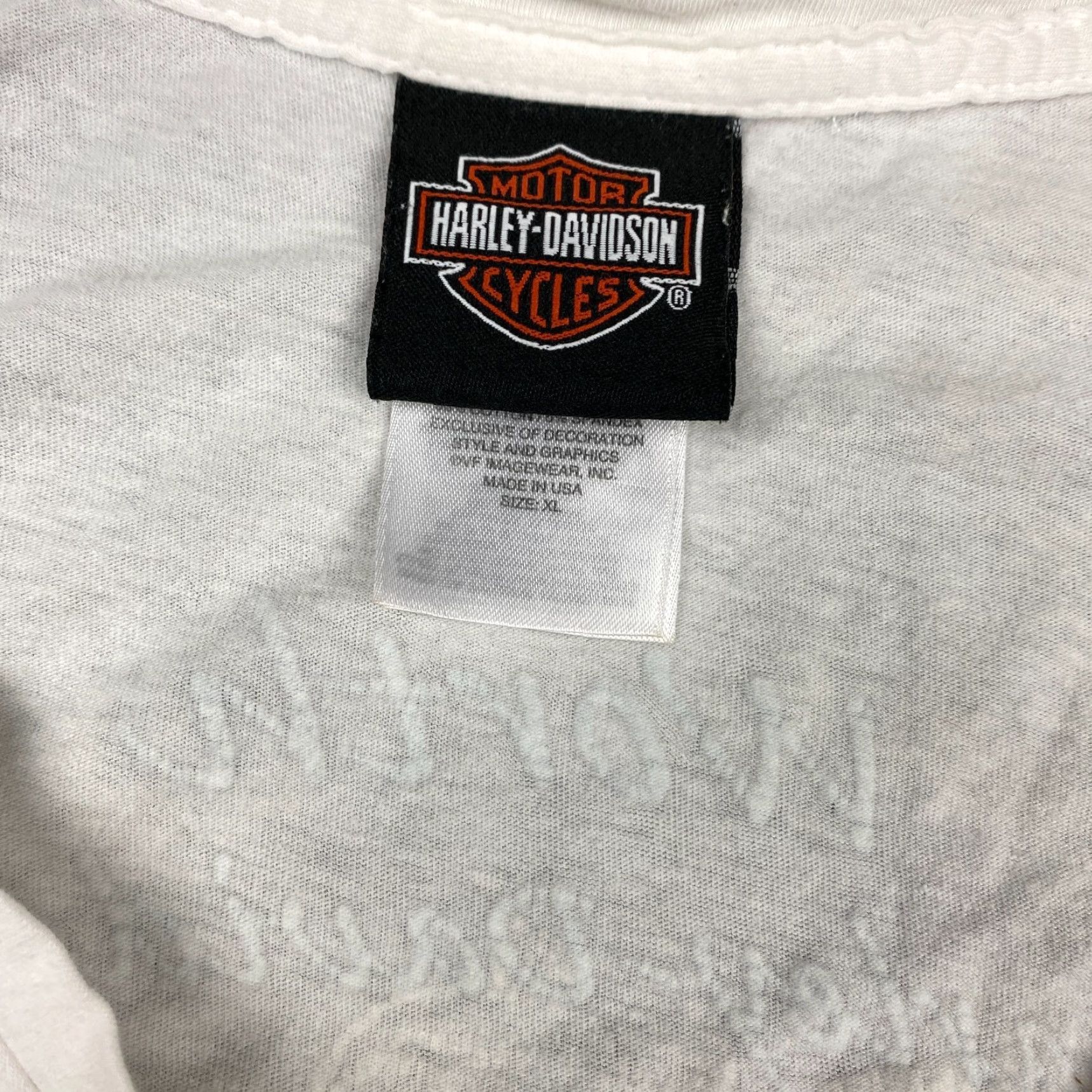 Harley Davidson VINTAGE Harley-Davidson T-Shirt Eagle Skull White XL Womens Size XL / US 12-14 / IT 48-50 - 3 Thumbnail