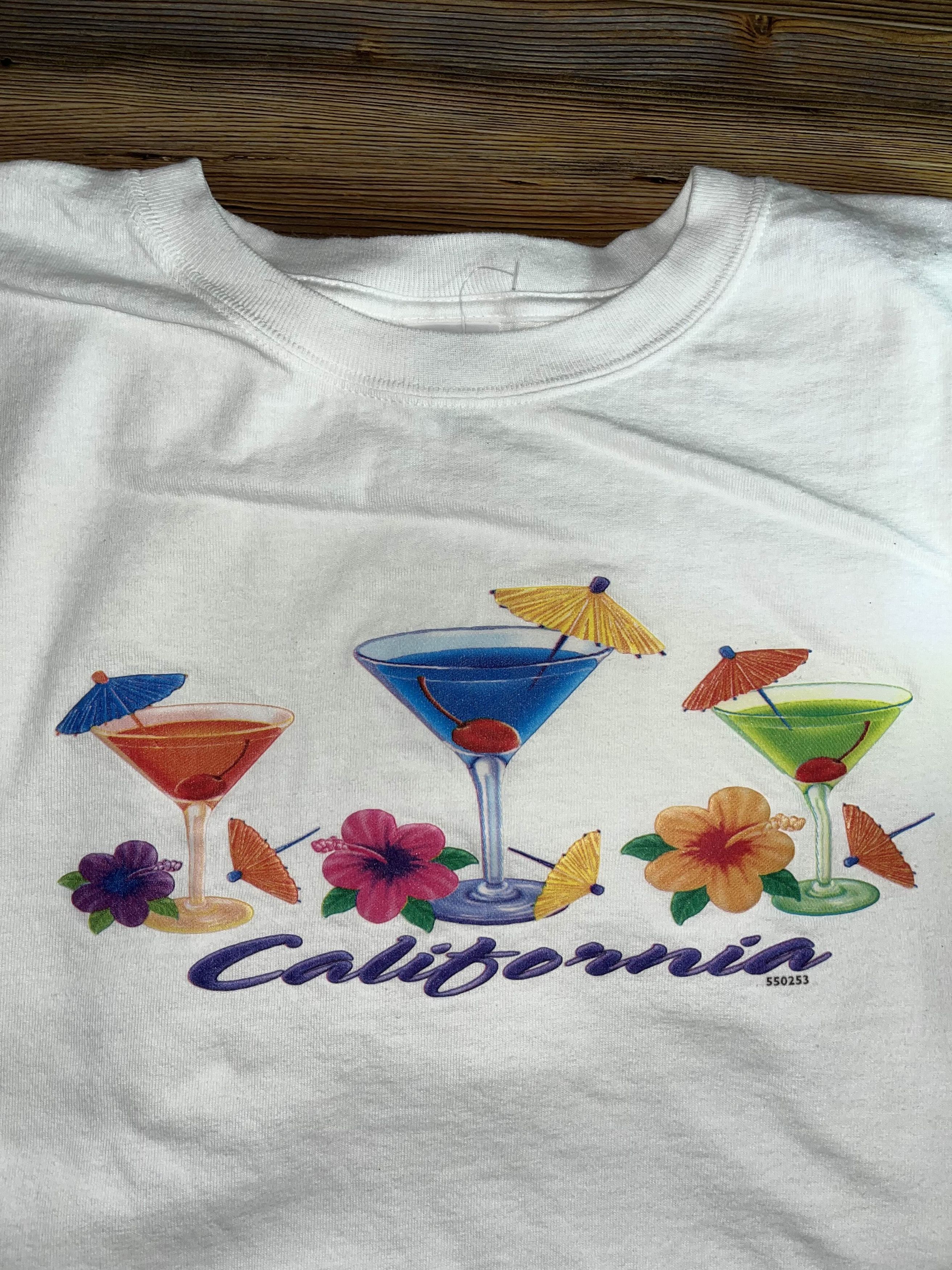 Anvil × California Republic × Vintage Y2K Deadstock California Martini Puff Print Shirt Size US XL / EU 56 / 4 - 2 Thumbnail