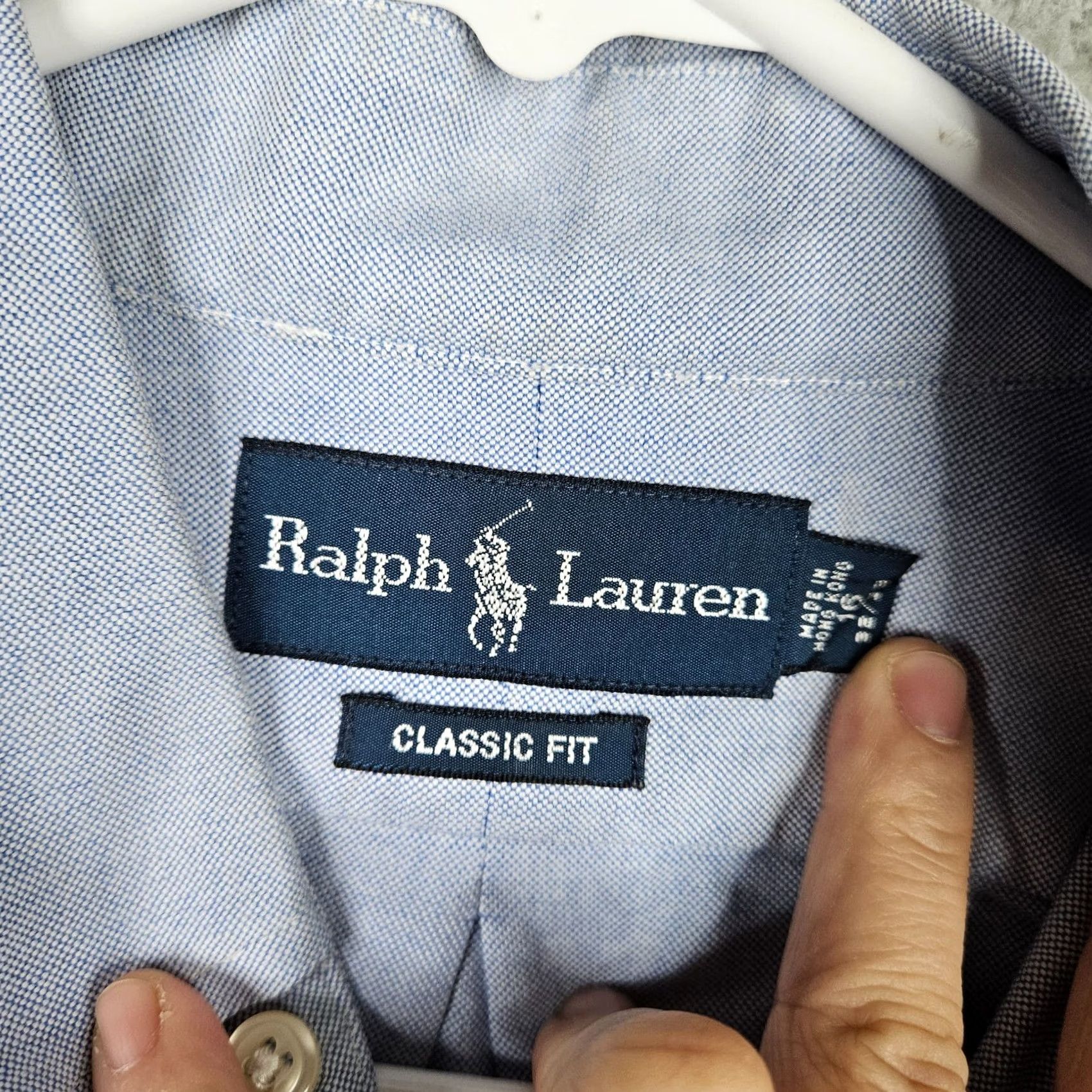 Ralph Lauren Ralph Lauren Classic Fit Men’s blue button up Casual Shirt Size 16 - Button-Up - Long Sleeve - Cotton - Regular Fit - Men Size US L / EU 52-54 / 3 - 6 Thumbnail