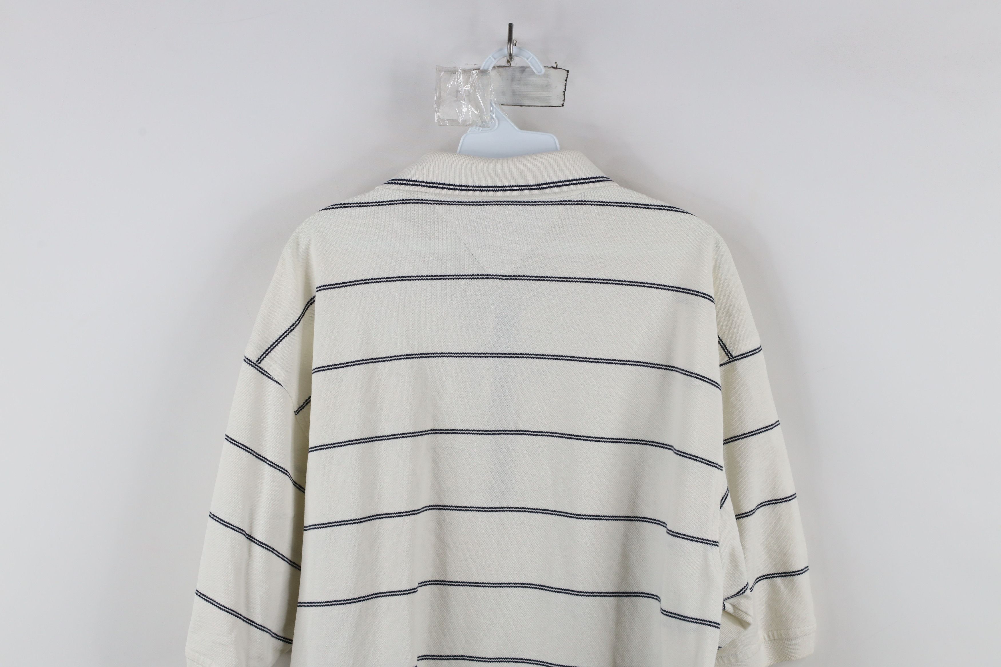 Tommy Hilfiger × Vintage Vintage Tommy Hilfiger Golf Logo Striped Collared Polo Shirt Size US XL / EU 56 / 4 - 12 Thumbnail
