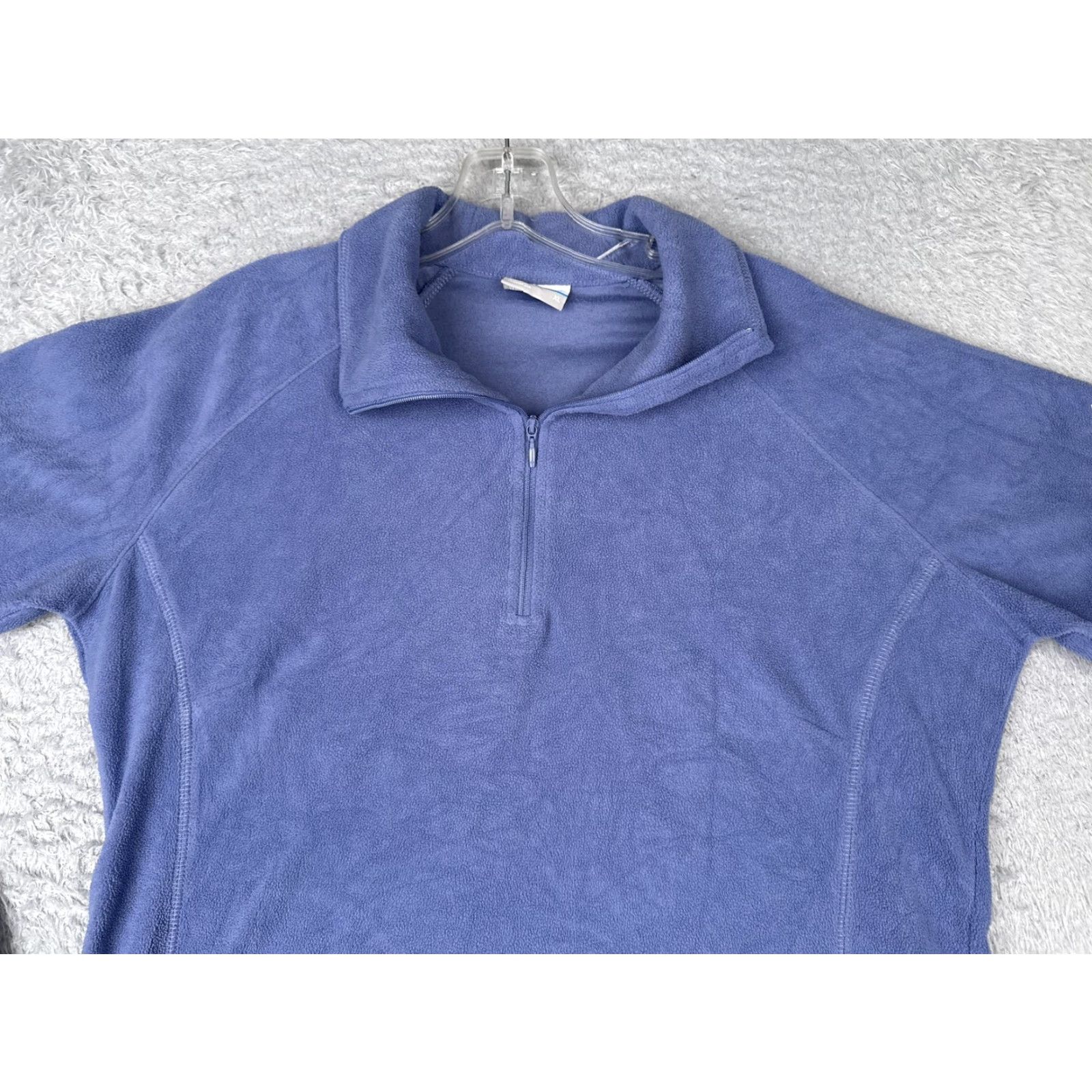 Vintage Columbia Womens XL Purple Fleece Half Zip Pullover Sweater Hiking Walk Outdoor Warm Size XL / US 12-14 / IT 48-50 - 4 Thumbnail