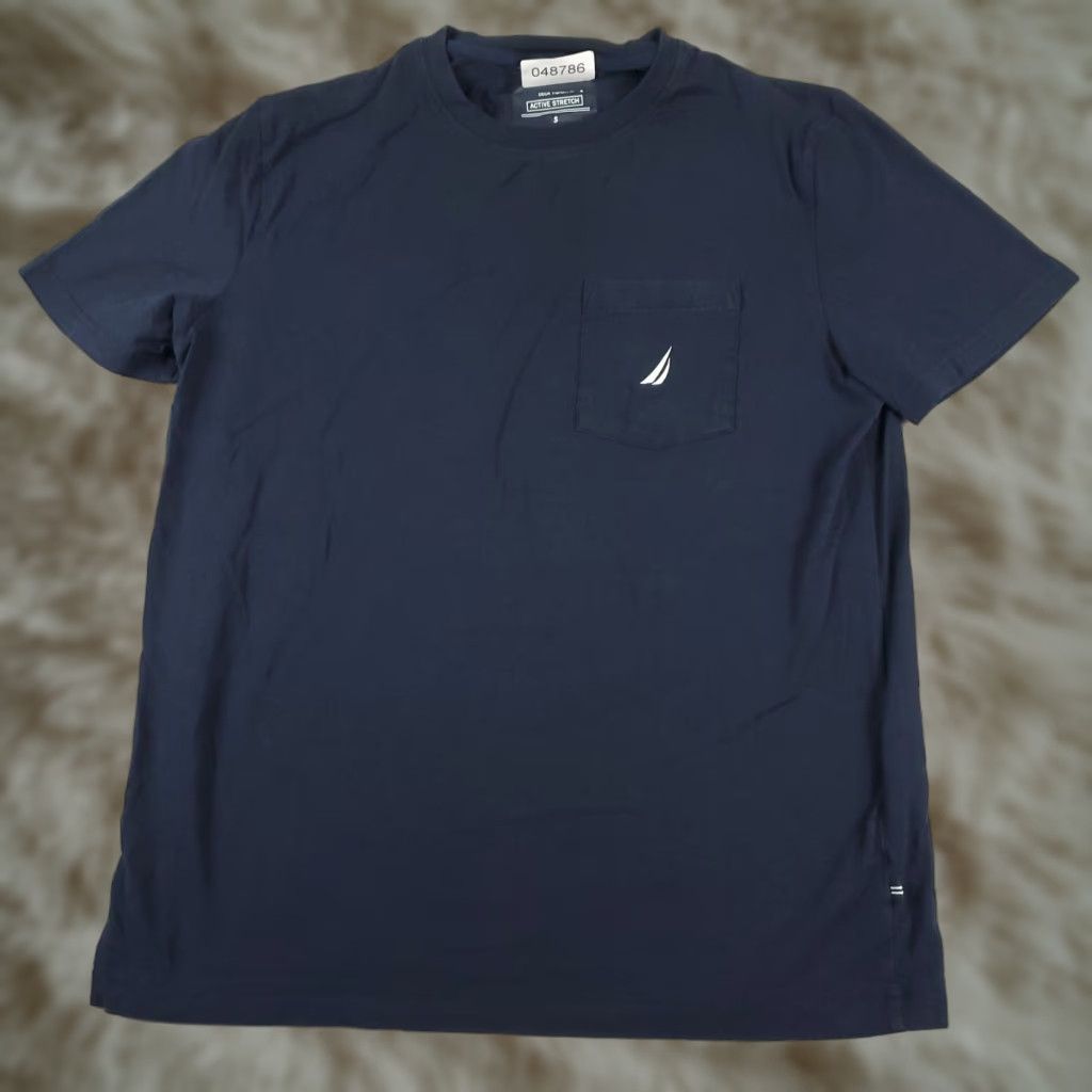 Nautica Nautica Shirt Mens Small Blue T-Shirt Crew Neck Short Sleeve Cotton Logo Classic Sports American Size US S / EU 44-46 / 1 - 1 Thumbnail