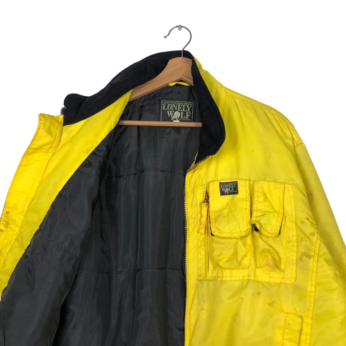 Japanese Brand 📌Vintage Bomber Jacket Lonely Wolf Utility Design Bondage Size US L / EU 52-54 / 3 - 13 Thumbnail