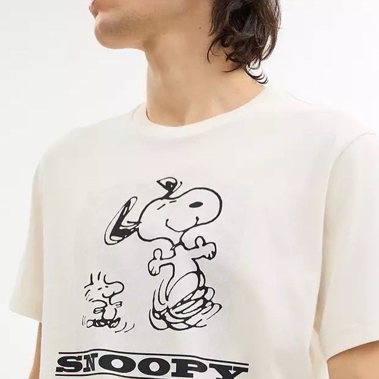 Coach NWT COACH x PEANUTS Men's Snoopy T-Shirt CAF64 Chalk Xl Size US XL / EU 56 / 4 - 6 Thumbnail