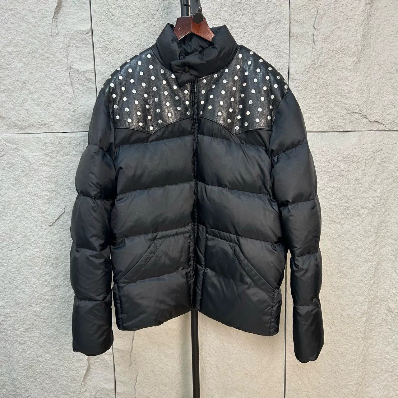 Saint Laurent Paris Saint Laurent Studded Patchwork Jacket Size US L / EU 52-54 / 3 - 1 Thumbnail
