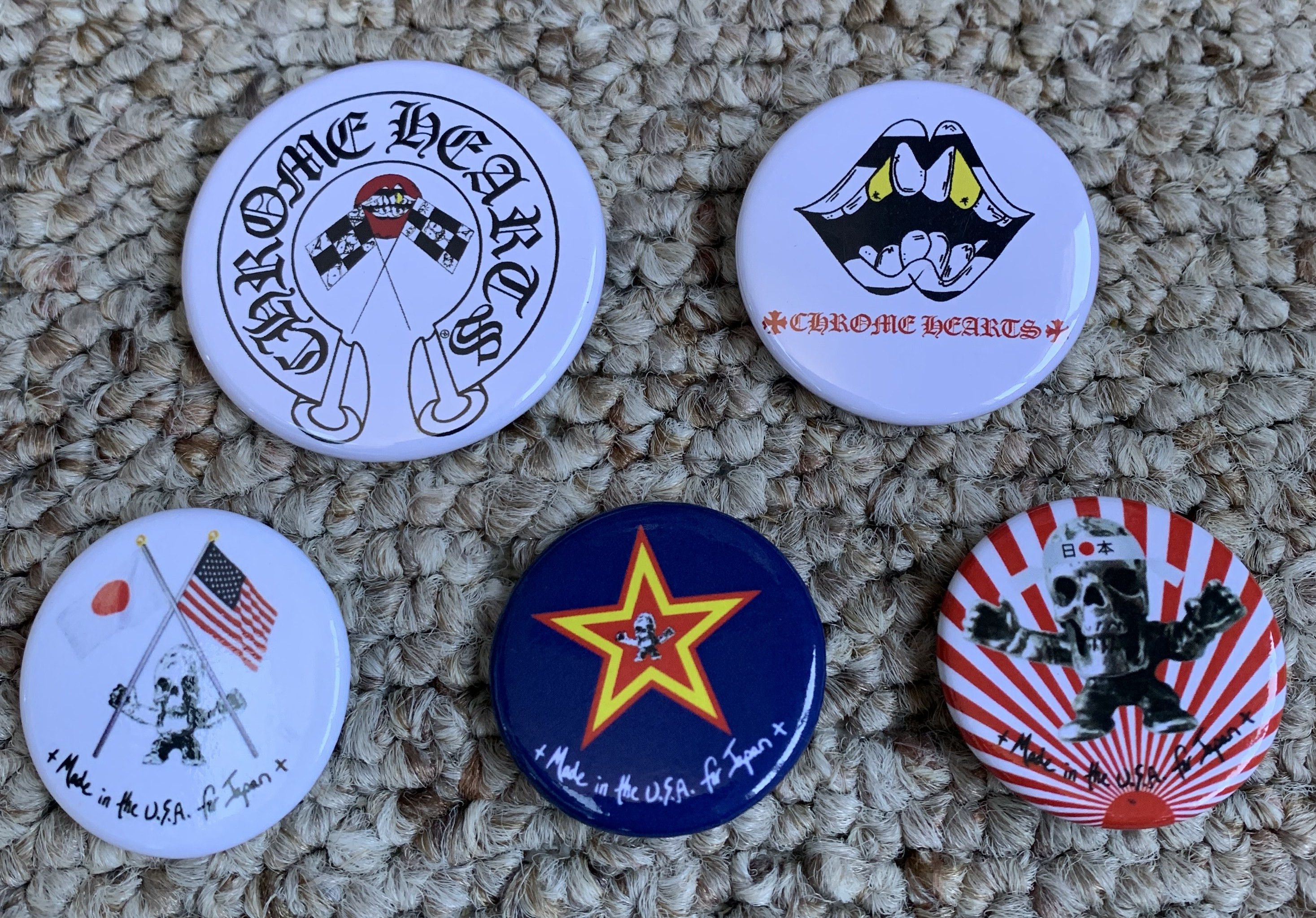 Chrome Hearts Chrome Hearts Set of 5 Pins + Bag Size ONE SIZE - 2 Thumbnail