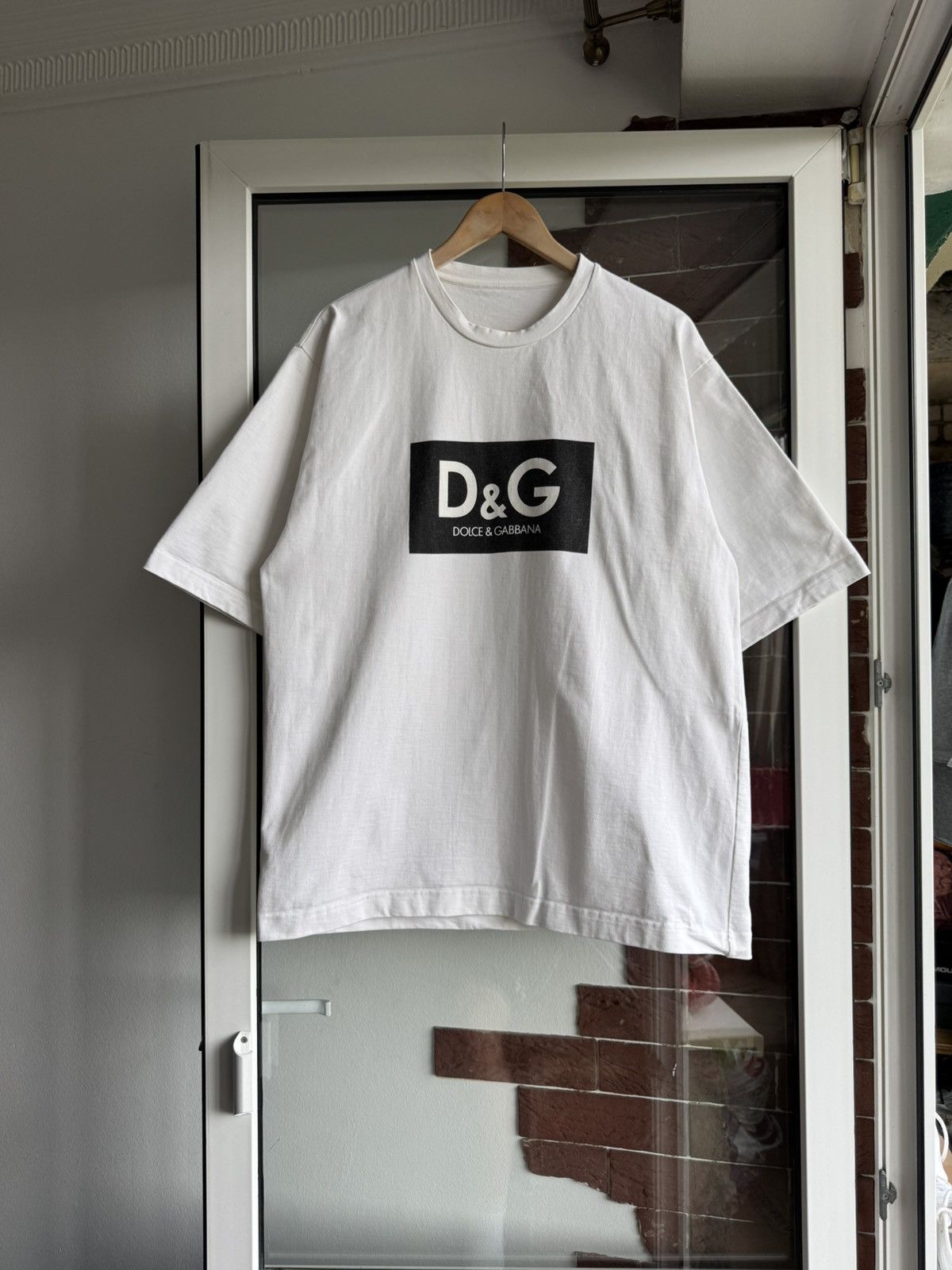 Dolce & Gabbana Dolce & Gabbana Box Logo-Print Boxy Fit Size US M / EU 48-50 / 2 - 2 Thumbnail