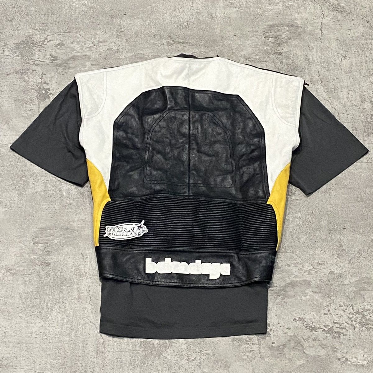 Balenciaga Balenciaga Hybrid Leather Racer Short Sleeve Jacket Size US XS / EU 42 / 0 - 1 Thumbnail