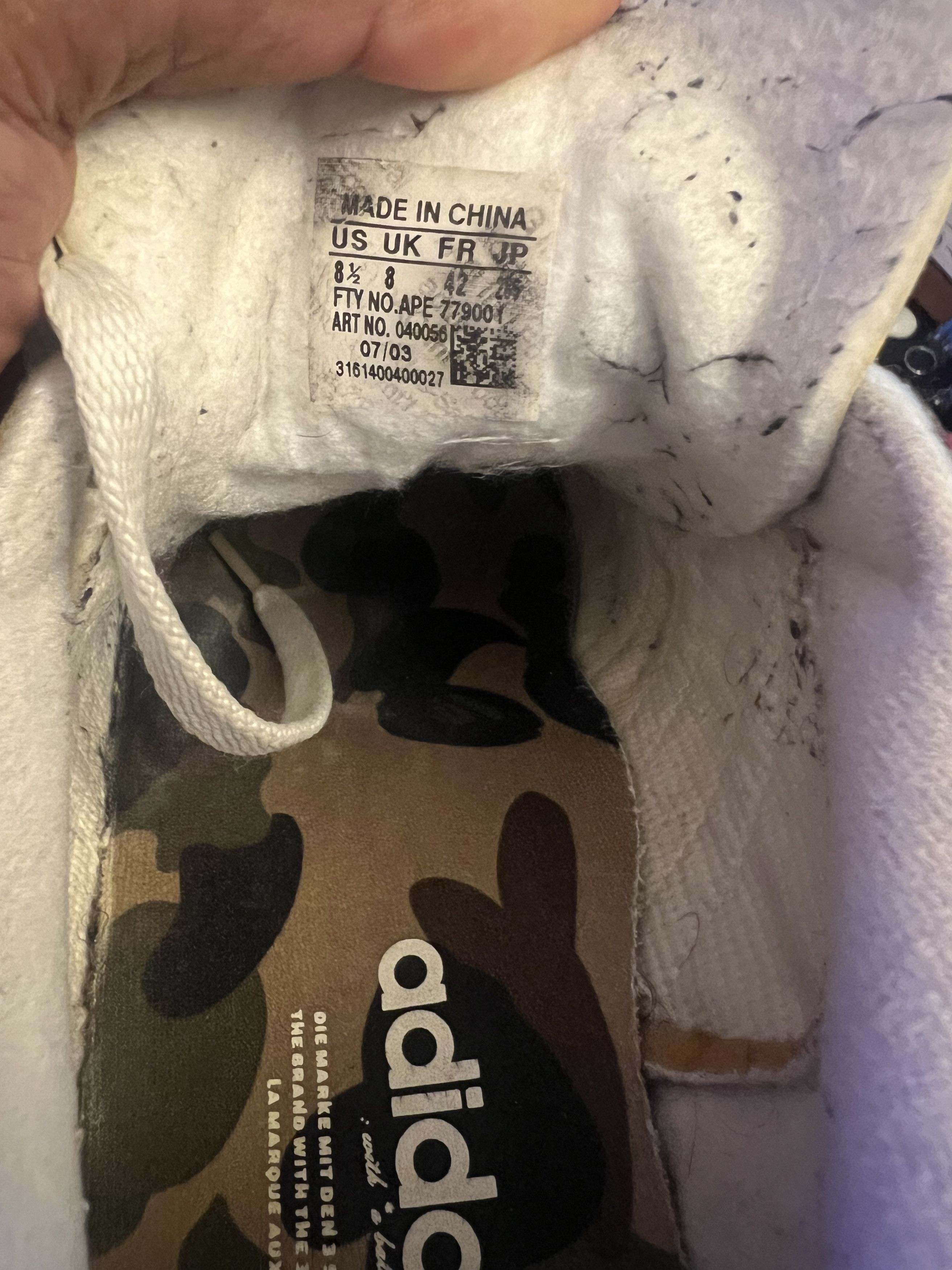 Adidas Adidas x Bape Super Ape Skate Size US 8.5 / EU 41-42 - 7 Thumbnail