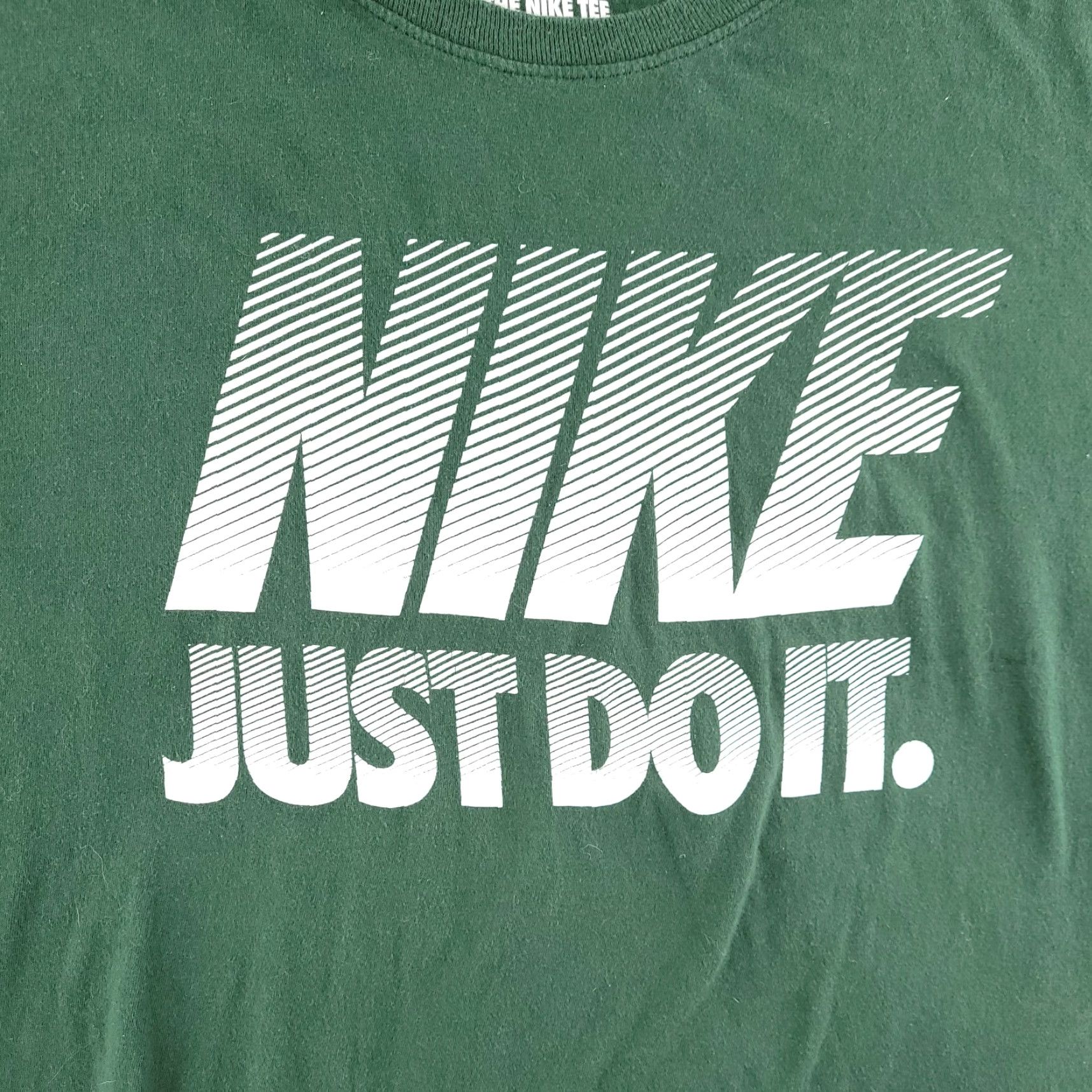 Nike Nike Shirt Men XL Green Just Do It Logo Athletic Crew Neck Short Sleeve T-Shirt Size US XL / EU 56 / 4 - 3 Thumbnail