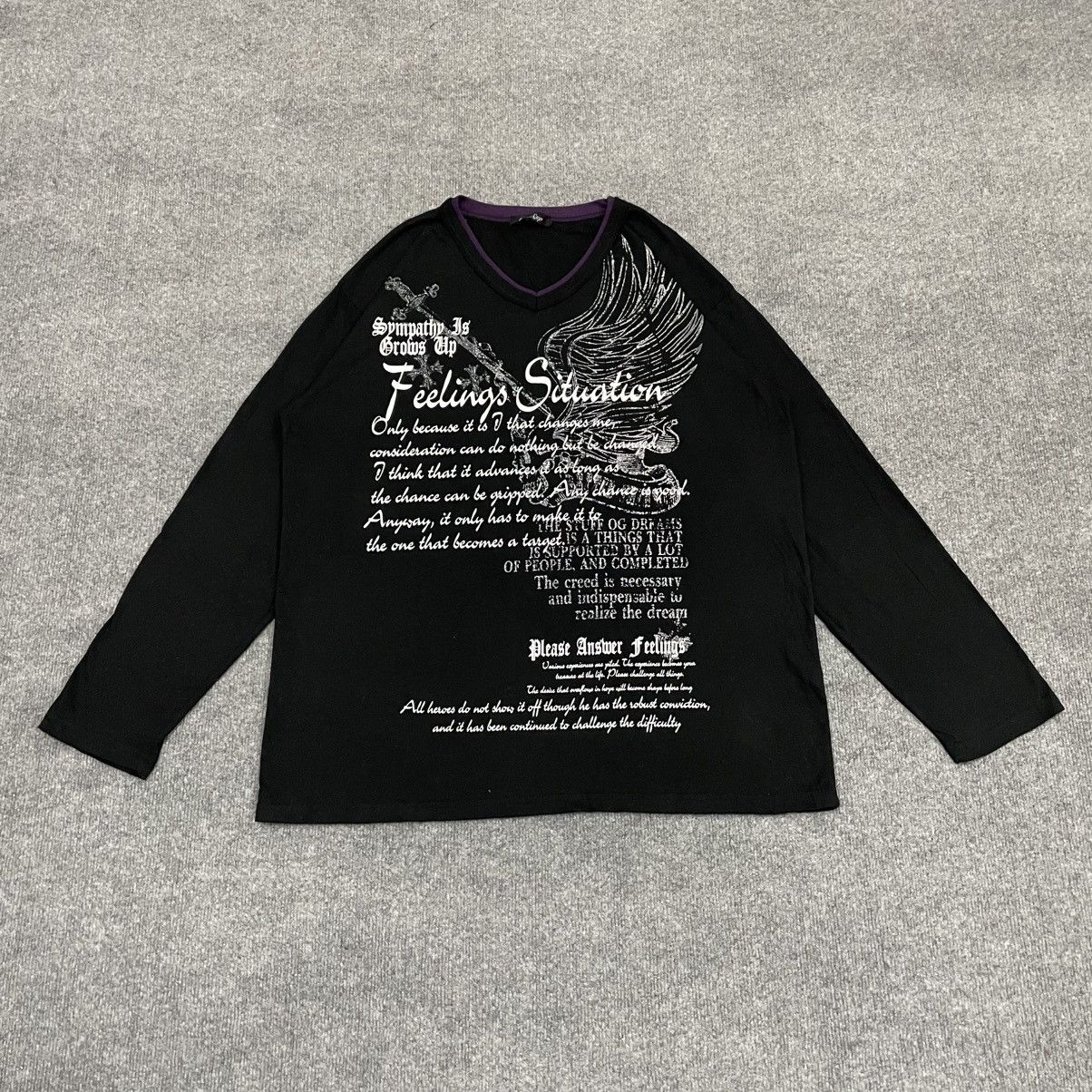 20471120 Japanese Time Step Long Sleeve Vkei Punk Style i6w9 poem Size US XXL / EU 58 / 5 - 1 Thumbnail