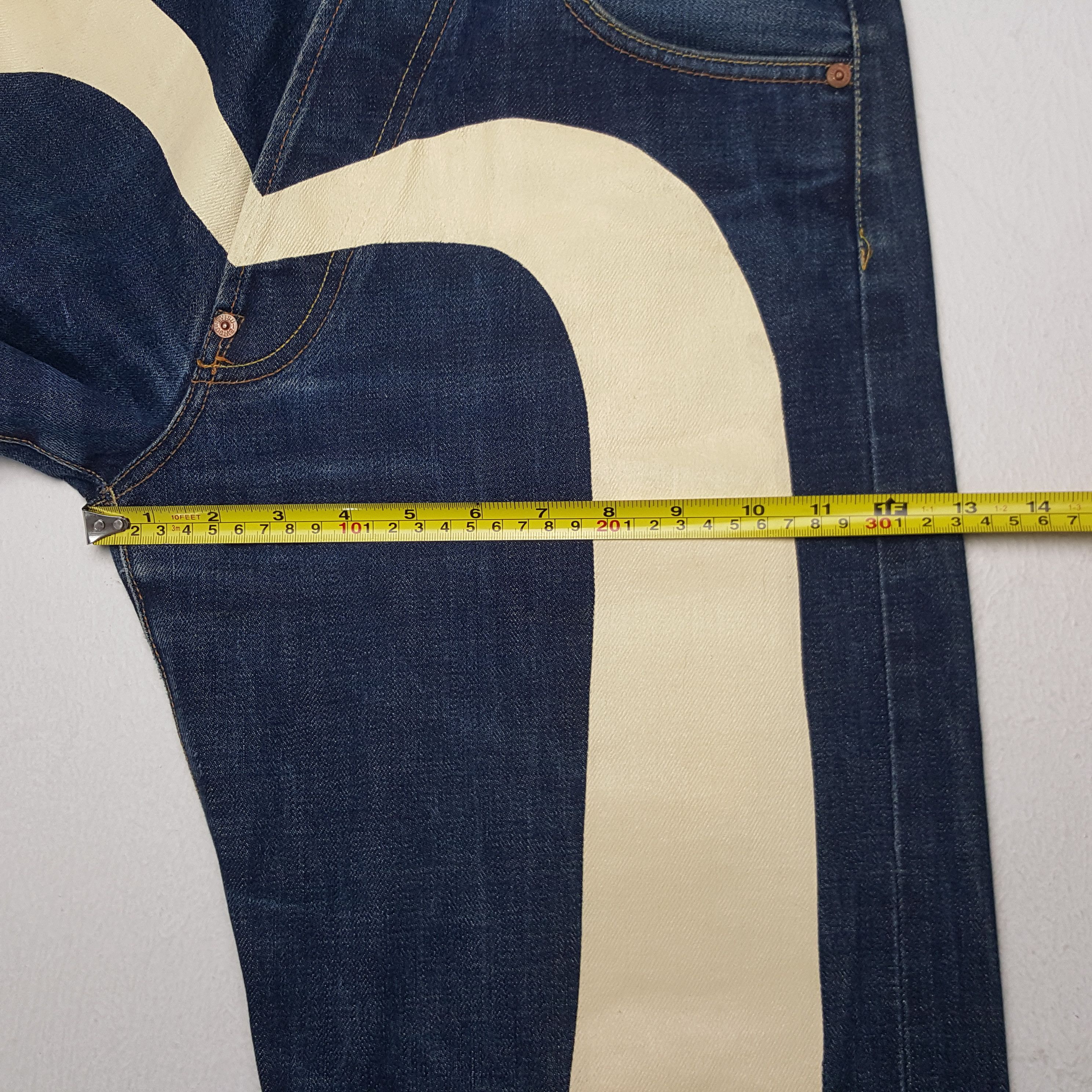 Evisu × Japanese Brand × Vintage Vintage Evisu Japanese Brand Daicock Custom Art Denim Jeans Size US 28 / EU 44 - 11 Thumbnail