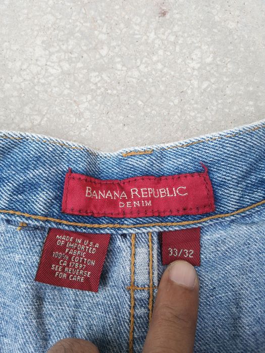 Vintage Vintage Distressed Cropped Banana Republic Baggy Jeans 32x28 ...