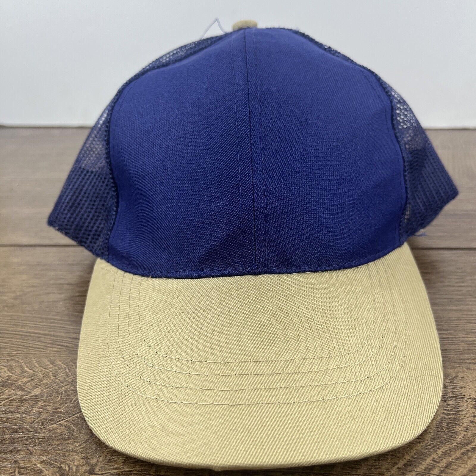 Other Blue Tan Baseball Hat Blue Hat Adjustable Adult Size Blue Ha Size ONE SIZE - 1 Thumbnail