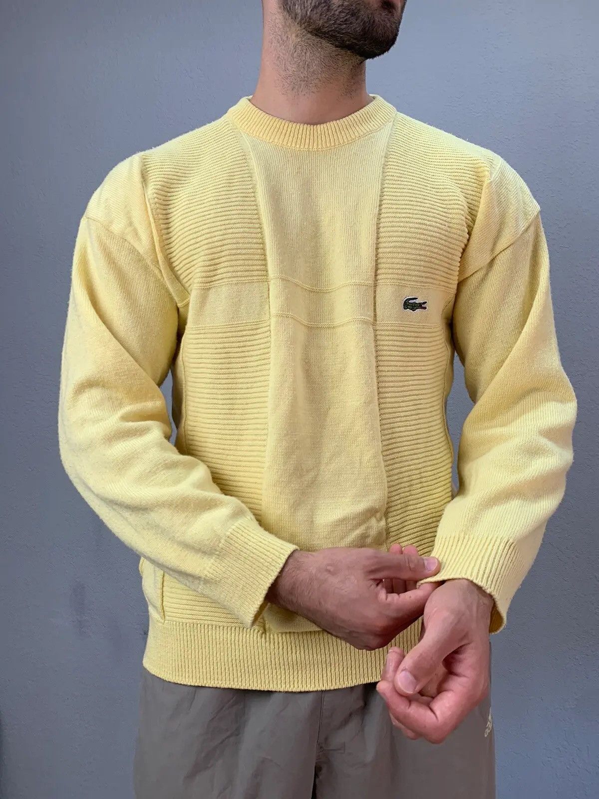 Lacoste Vintage Y2K Lacoste Knitwear Wool Sweater Size XL streetwear Size US L / EU 52-54 / 3 - 1 Thumbnail