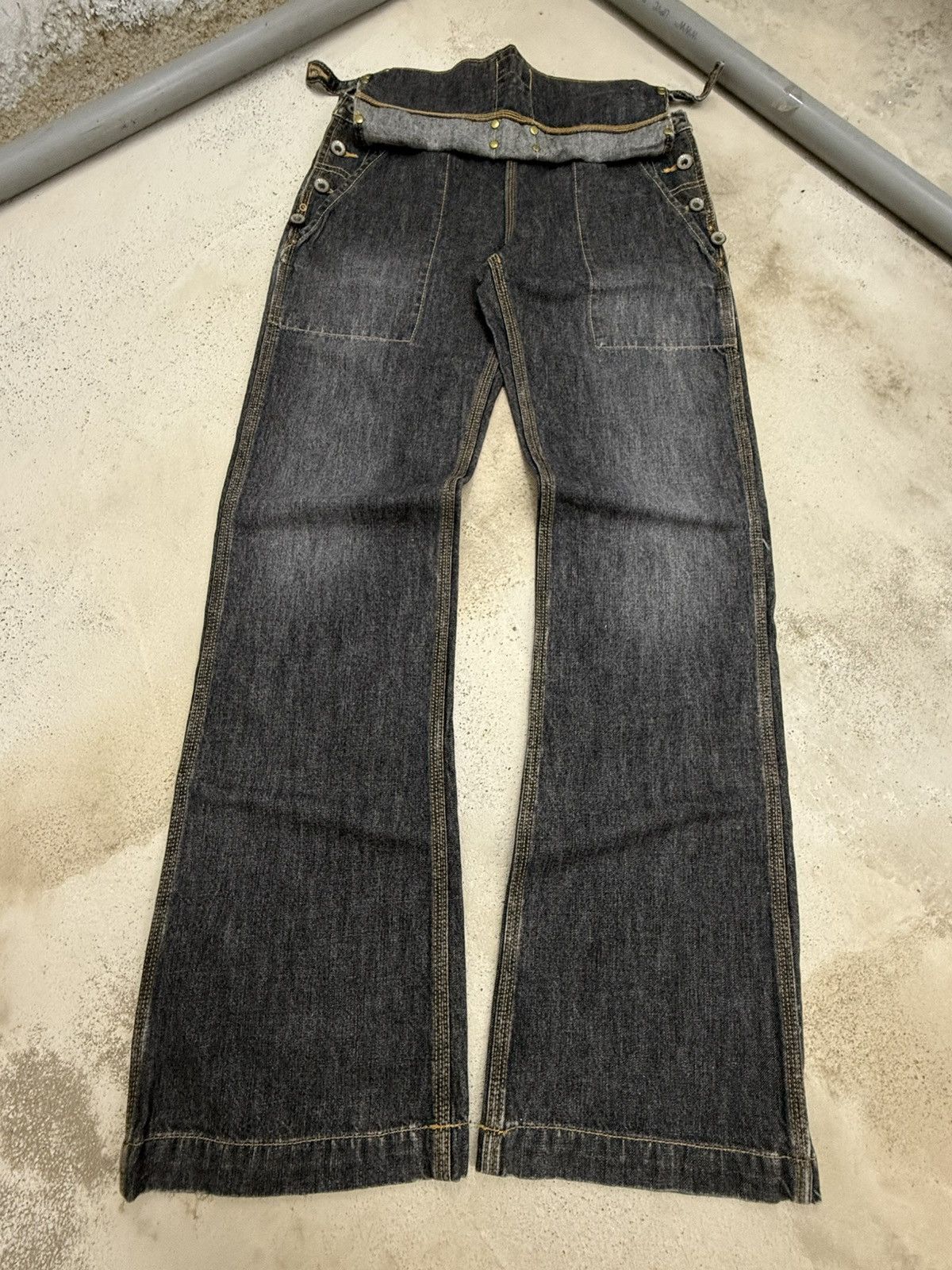 Le Grande Bleu (L.G.B.) Branch Department 50s Reissue Work Wear Flared Jeans Size US 30 / EU 46 - 3 Thumbnail