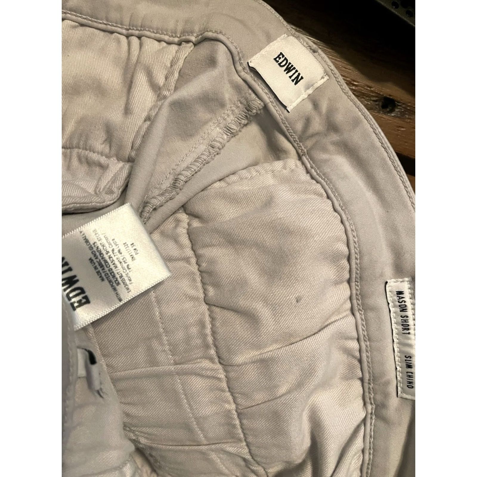 Edwin Edwin Endurance Shorts Chino Slim Stone Made in USA Men's 40 New! Size US 40 / EU 56 - 5 Thumbnail