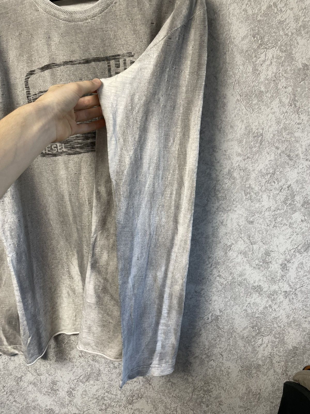 Diesel Vintage Diesel Distressed Long Sleeve Made In Italy Y2K 90s Size US XXL / EU 58 / 5 - 4 Thumbnail