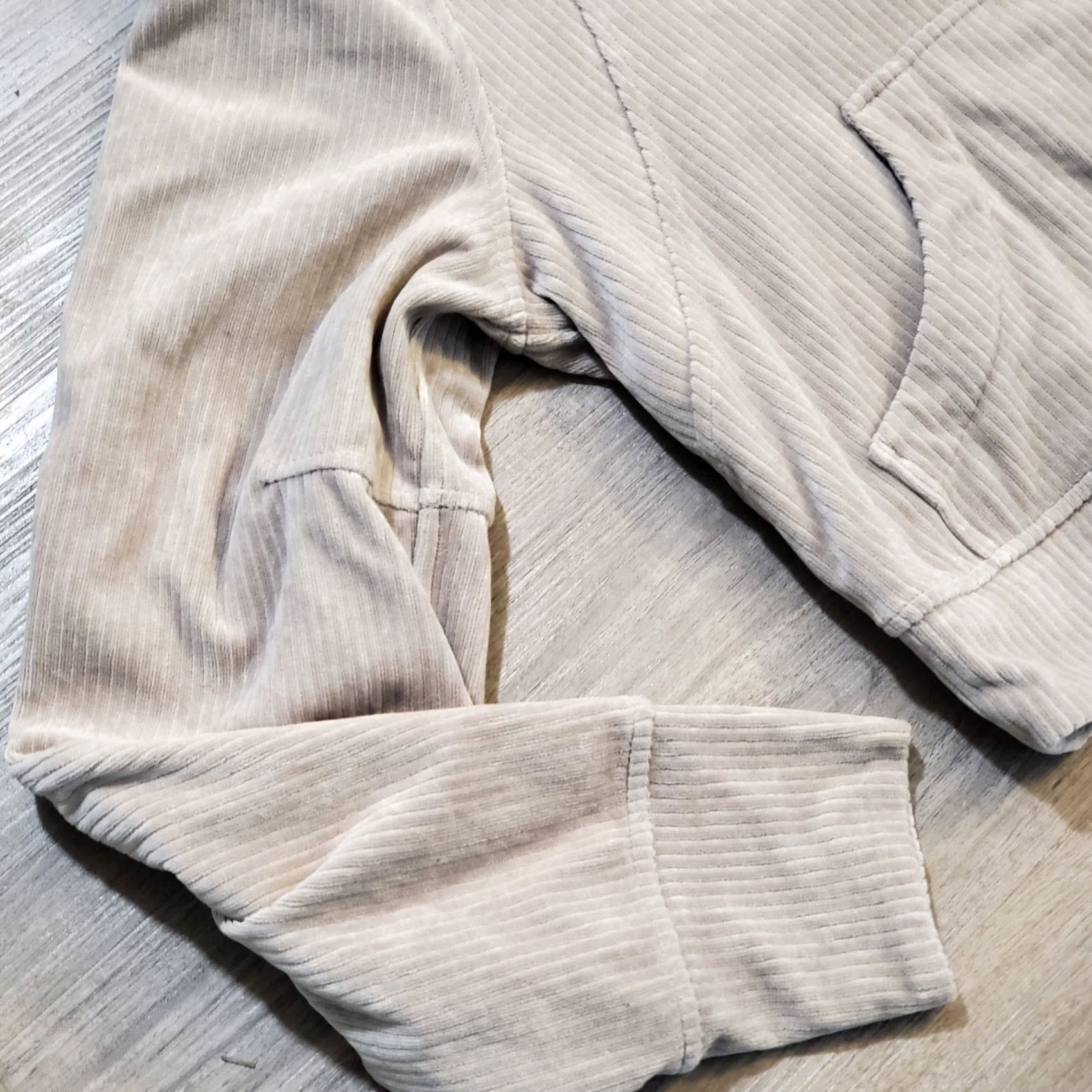 Lululemon Lululemon Scuba Oversized Pullover Hoodie Beige Velvet Cord RARE XS/S Womens Size XS / US 0-2 / IT 36-38 - 6 Thumbnail