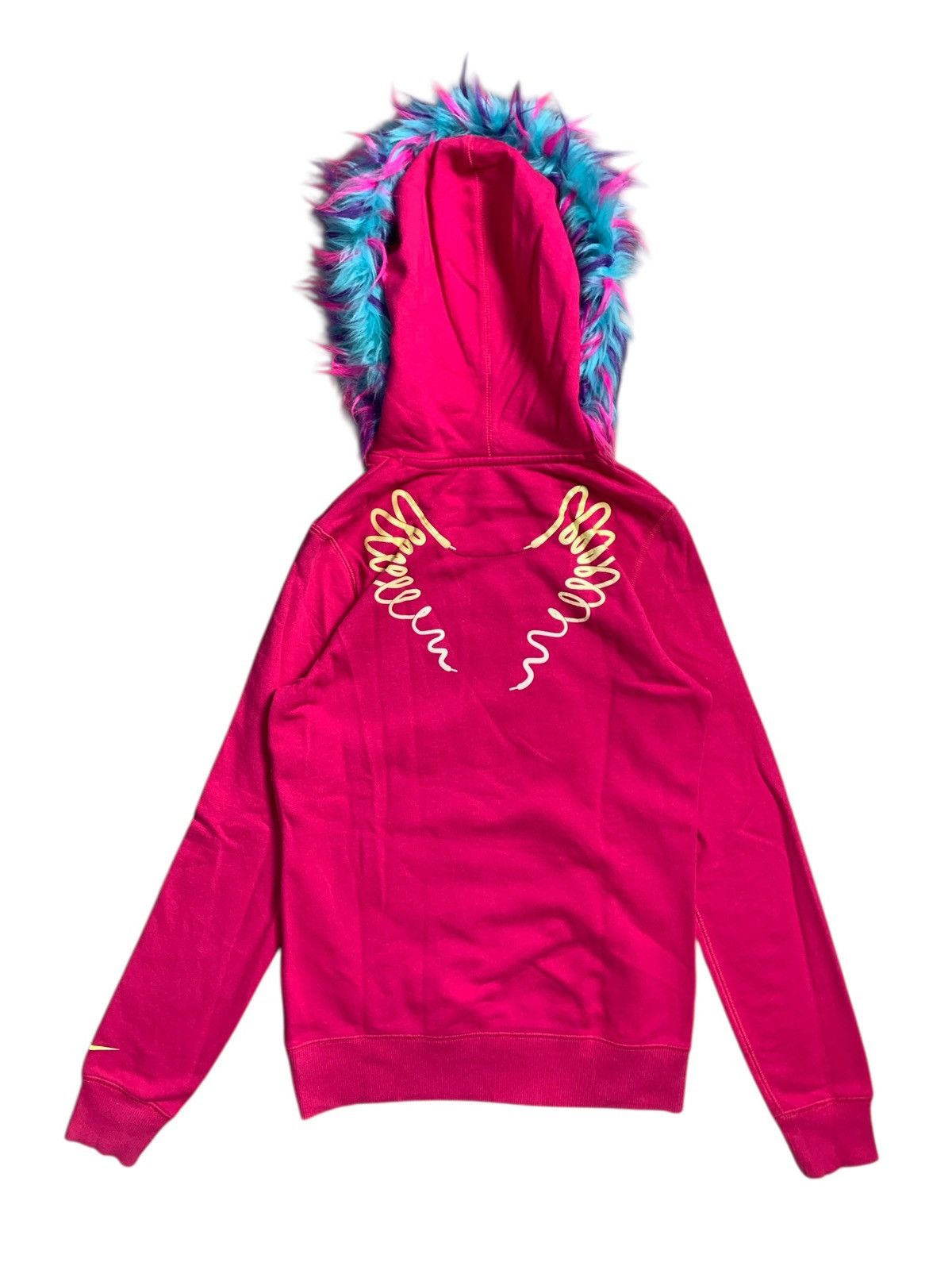 20471120 NIKE ANGEL POEM FUR RAINBOW HOODIE LE GRANDE BLEAU STYLE Size M / US 6-8 / IT 42-44 - 2 Thumbnail