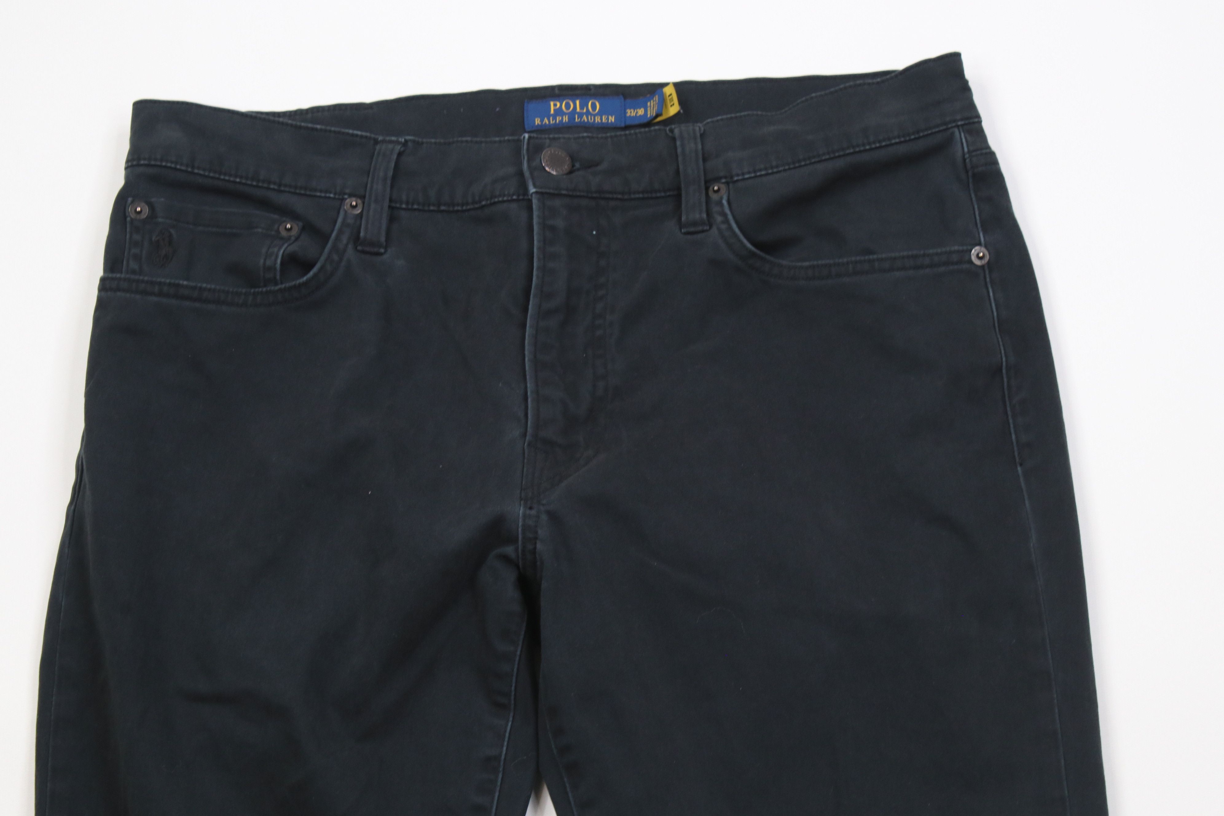 Polo Ralph Lauren Vintage Y2K Ralph Lauren Slim Straight Leg Pants Black Size US 33 - 2 Thumbnail