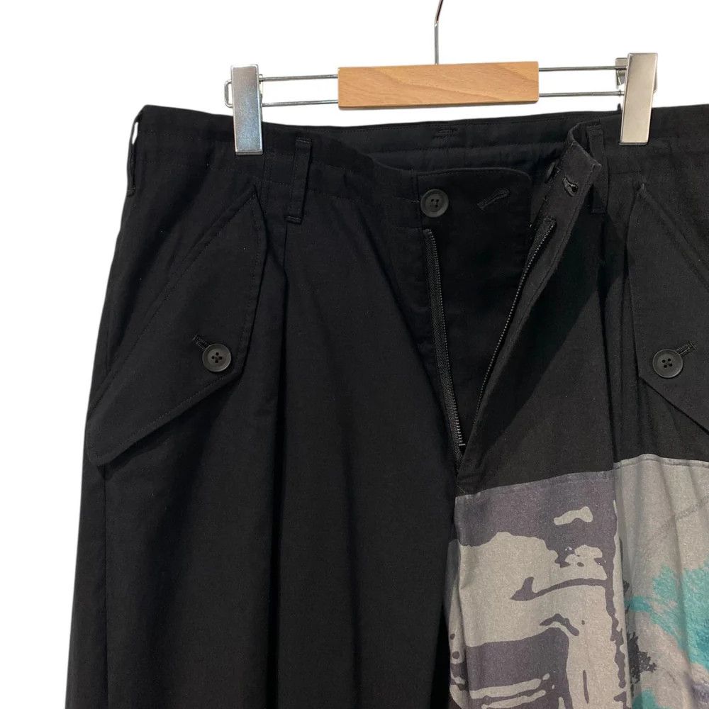 Yohji Yamamoto BLACK Scandal Yohji Yamamoto 20AW Art Design Stretch Pants Size US 36 / EU 52 - 7 Thumbnail