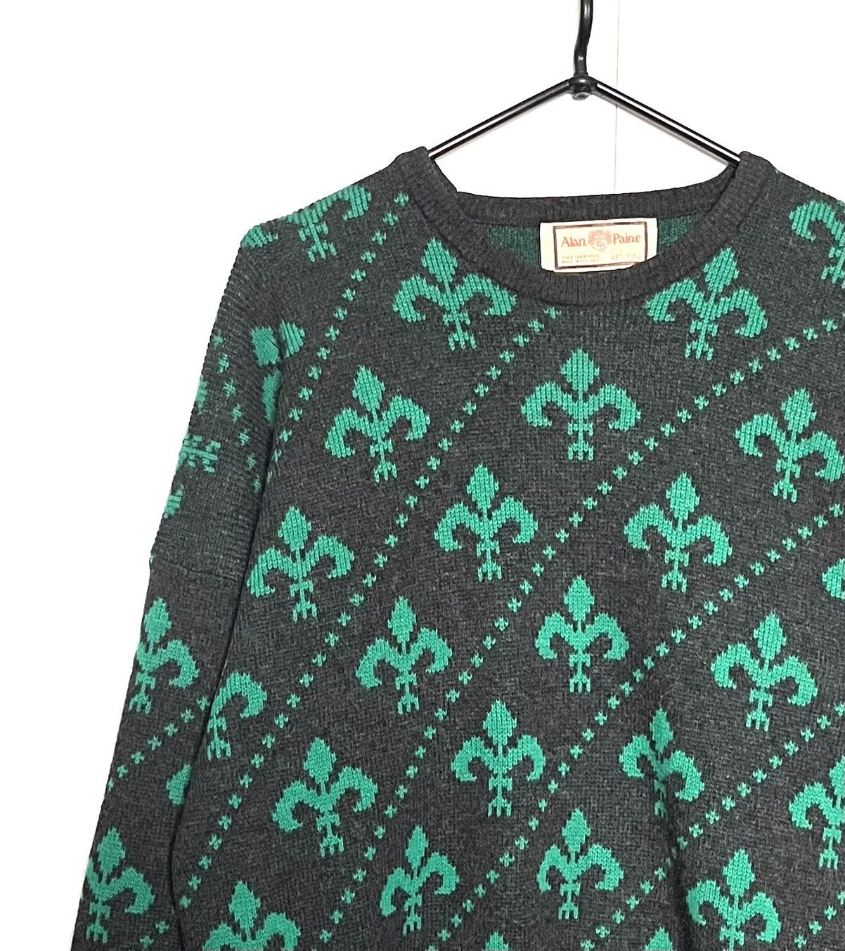 Hysteric Glamour × Vintage 🏴󠁧󠁢󠁥󠁮󠁧󠁿Vintage 90s Alan Paine Wool Sweater Size US L / EU 52-54 / 3 - 2 Thumbnail
