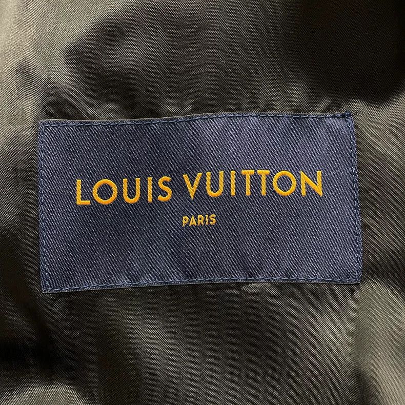 Louis Vuitton Louis Vuitton Black leather jacket with full logo jacket 25 Size US S / EU 44-46 / 1 - 4 Thumbnail