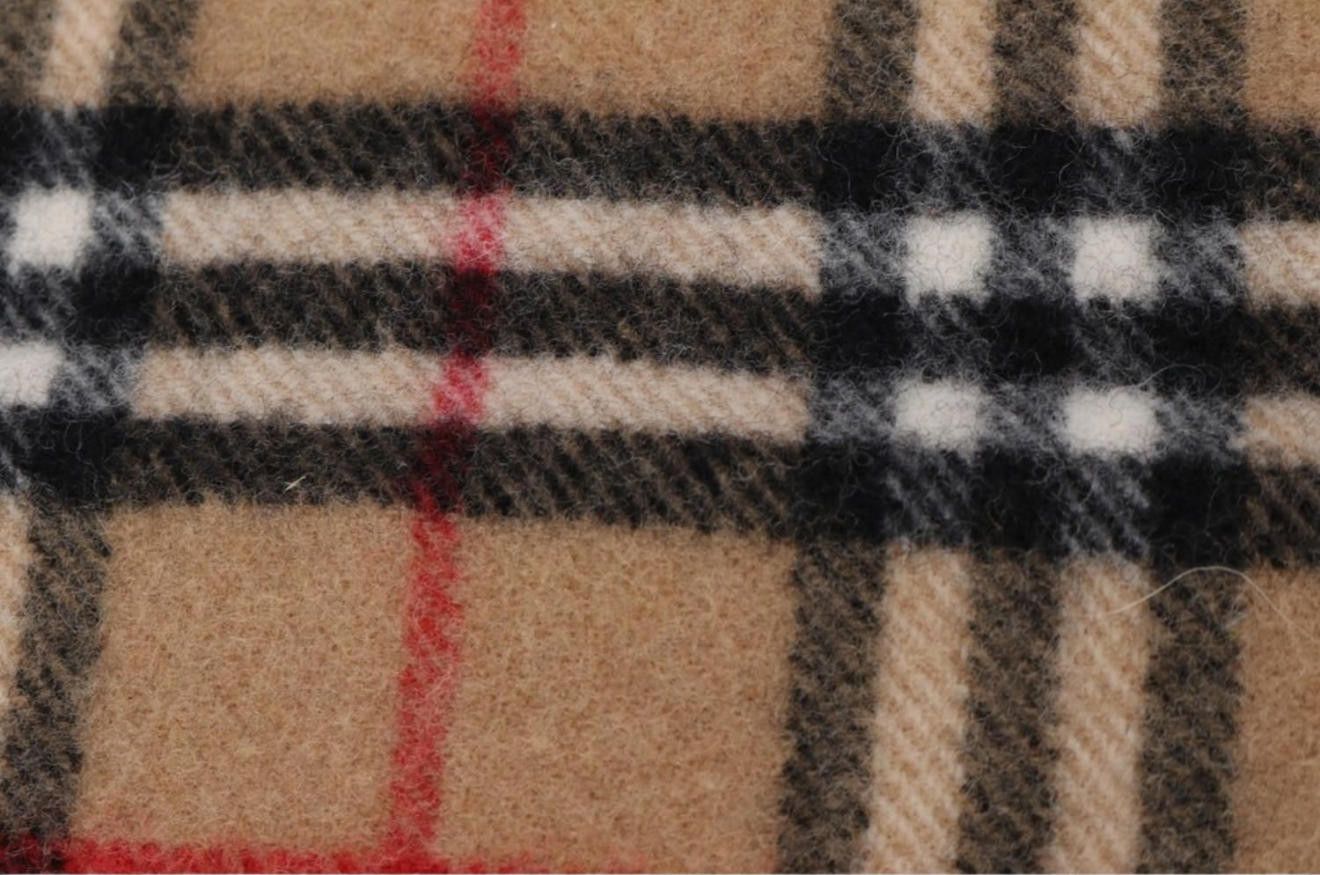 Burberry Burberrys Beige Lambswool Scarf – Vintage - Made in England Size ONE SIZE - 4 Thumbnail
