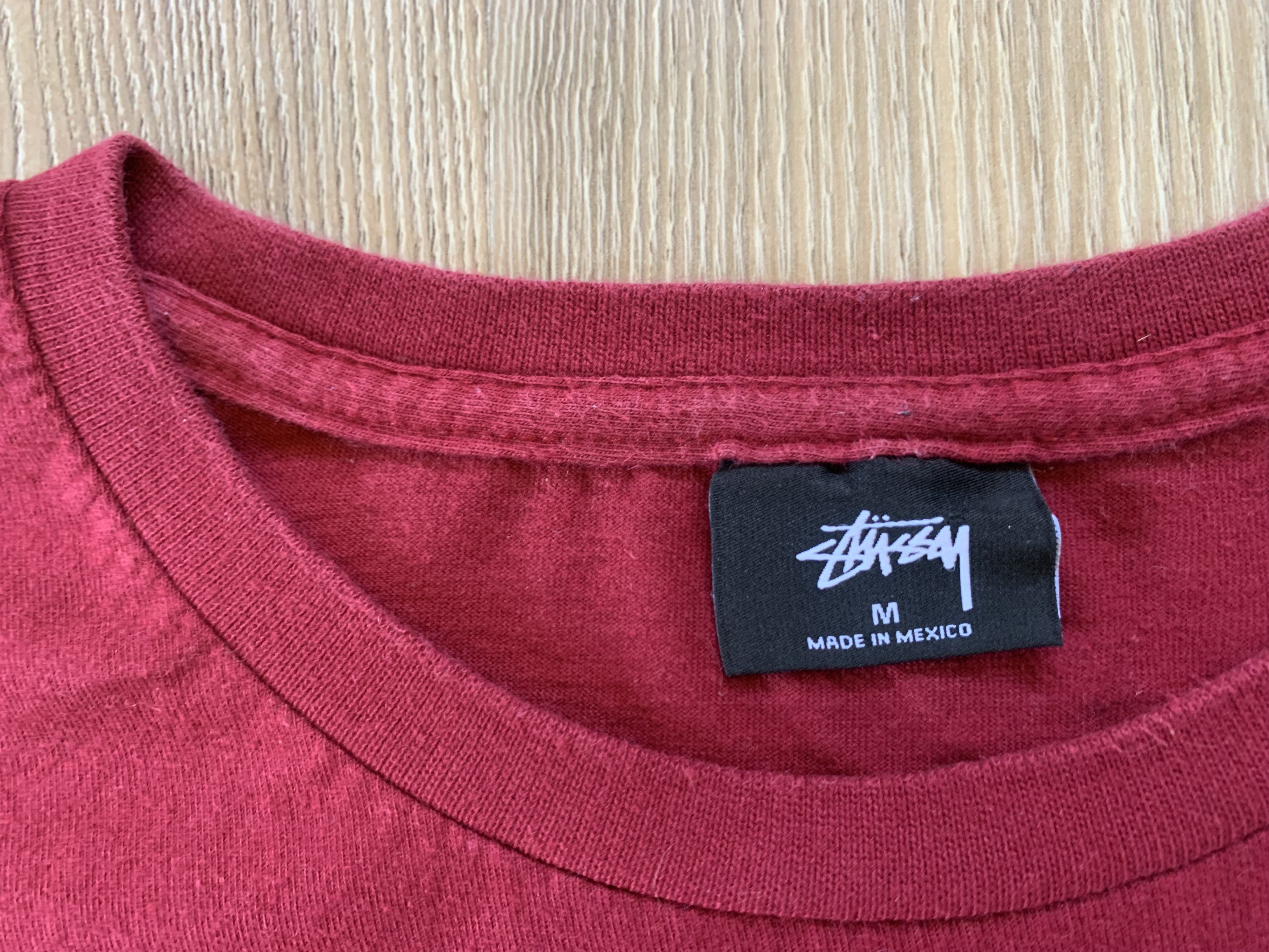 Stussy Mens Stussy Red Cotton Classic Logo Tee Size US M / EU 48-50 / 2 - 6 Thumbnail