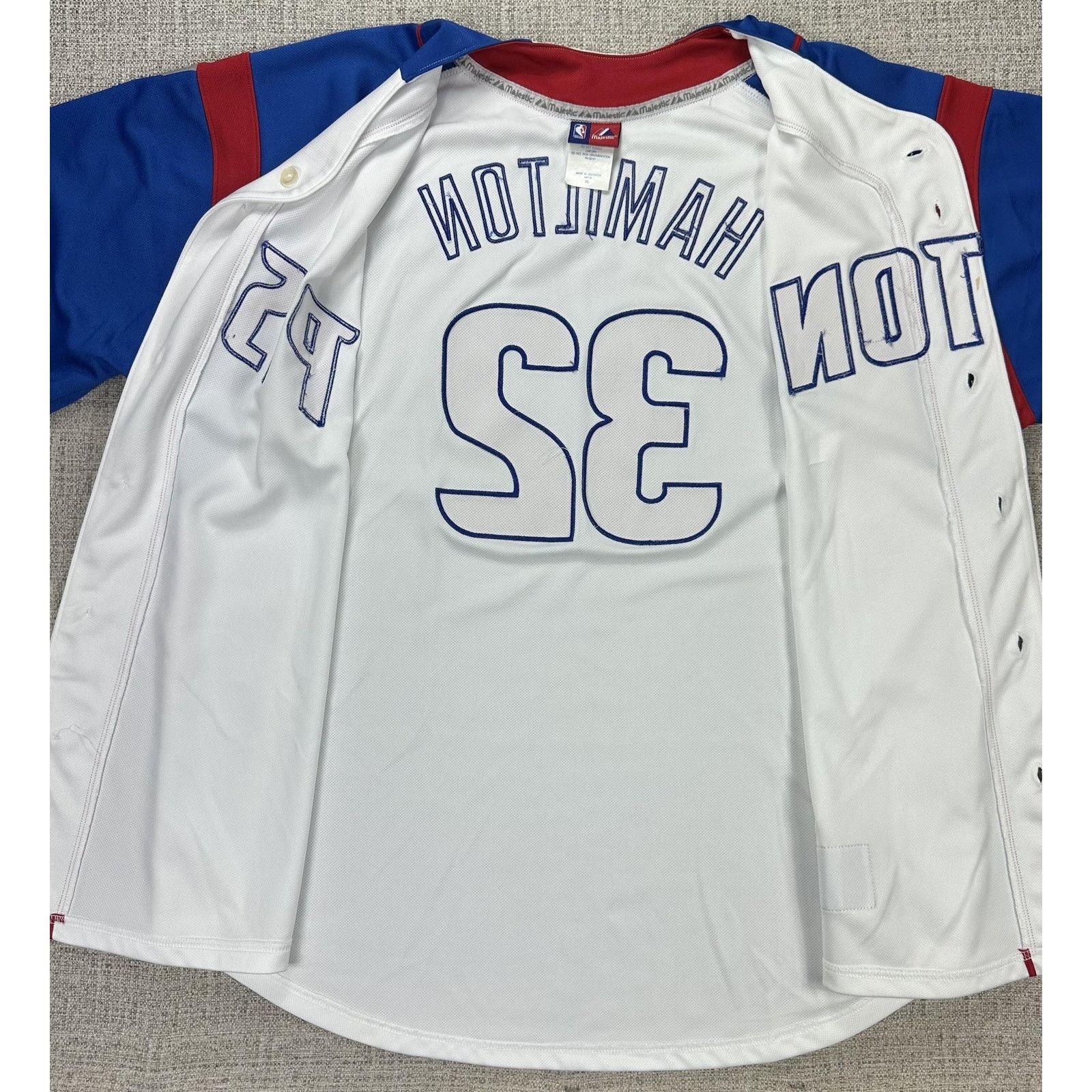 Majestic Detroit Pistons Jersey Mens XL Richard Hamilton Majestic Size US XL / EU 56 / 4 - 5 Thumbnail