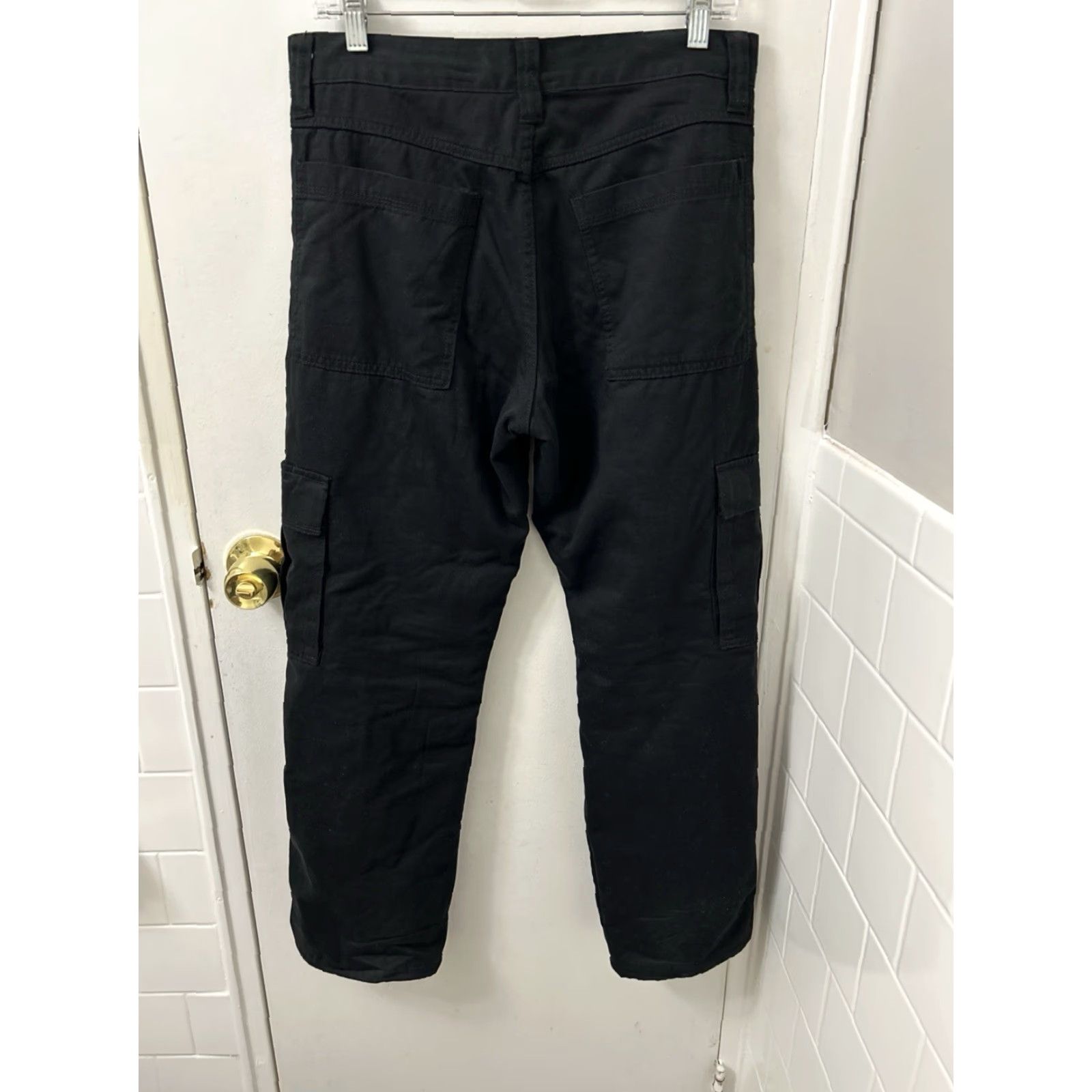 Wrangler Wrangler Cargo Pants Mens 30x30 Black Fleece Lined Relaxed Fit Trousers Size US 30 / EU 46 - 7 Thumbnail