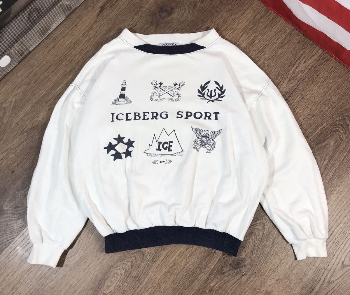 Iceberg Iceberg Vintage Sweatshirt Size L Size US L / EU 52-54 / 3 - 1 Thumbnail