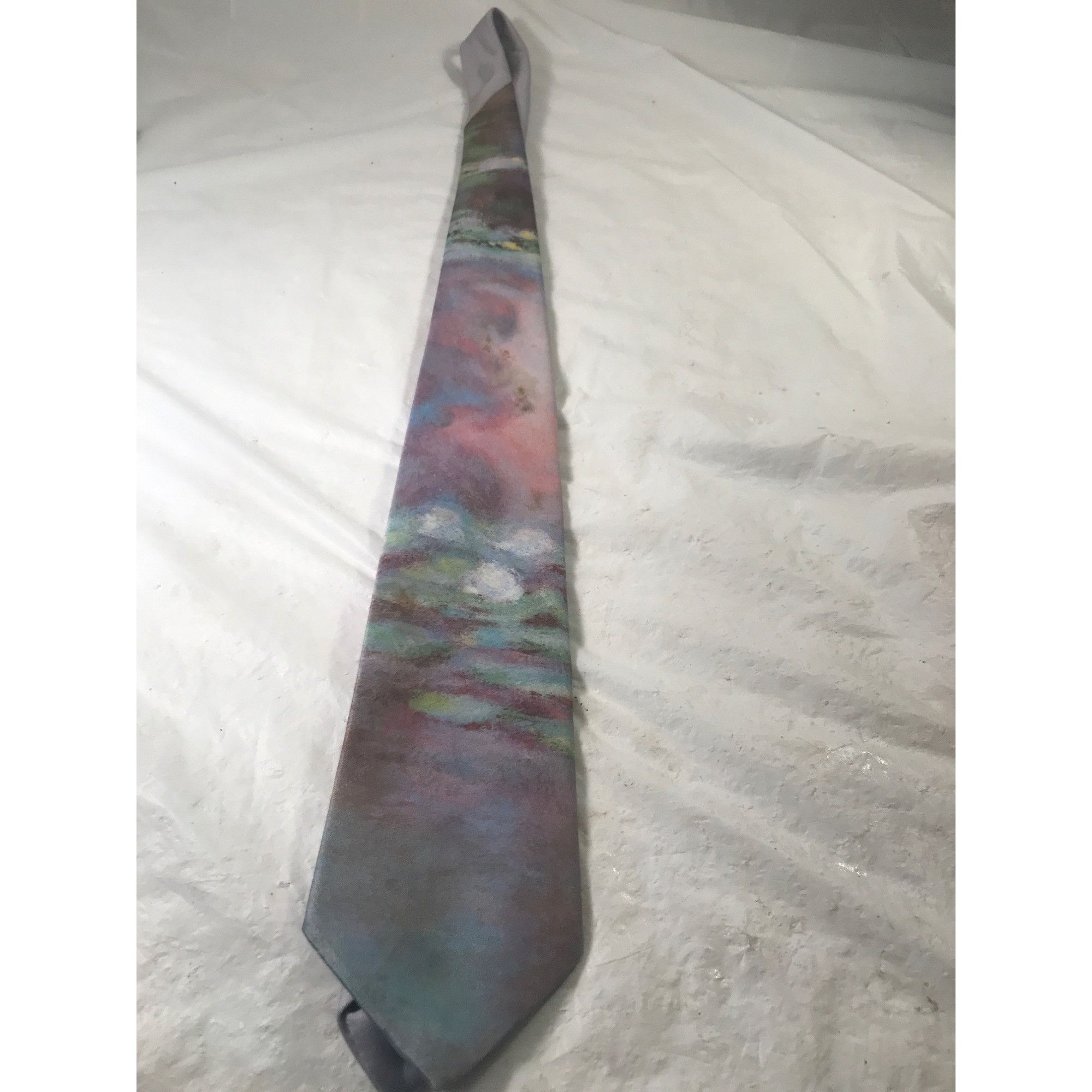 Ralph Marlin Original Ralph Marlin Vintage “Waterlilies 1987 Kneck Tie Size ONE SIZE - 6 Thumbnail
