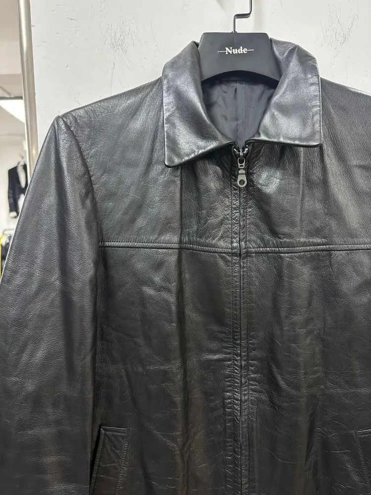 Yohji Yamamoto Yohji Yamamoto Y's AAR Leather Work Jacket Mojos916929 Size US M / EU 48-50 / 2 - 3 Thumbnail