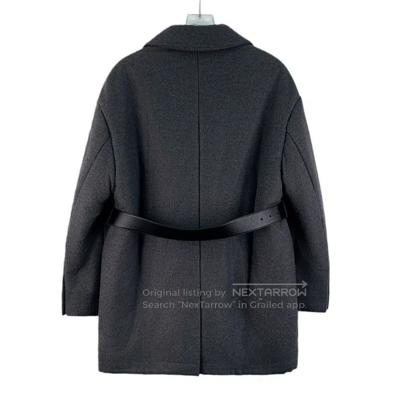 Prada Prada 22 dark gray cashmere lapel single-breasted long-sle Size XXS / US 00 / IT 34 - 2 Thumbnail