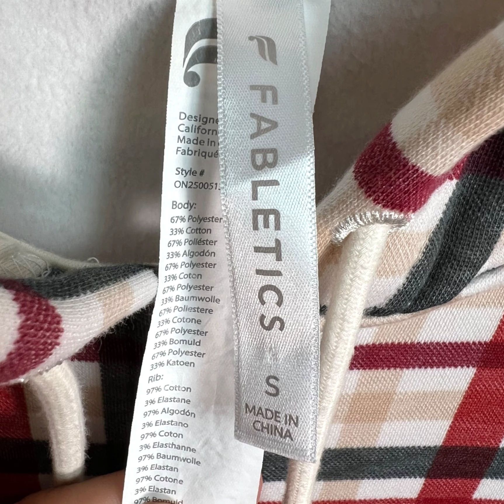 Fabletics VINTAGE Fabletics Womens Small Hooded Plaid Jumpsuit Pajamas One Piece Red Black Cotton Polyester S Womens Size 28" / US 6 / IT 42 - 3 Thumbnail